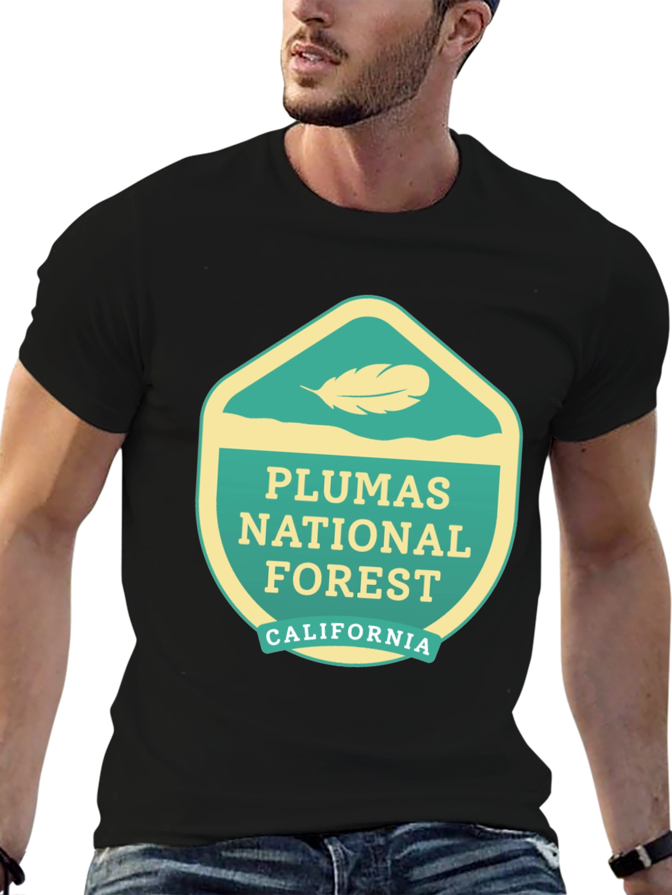 Plumas National Forest Graphic Tee - Black