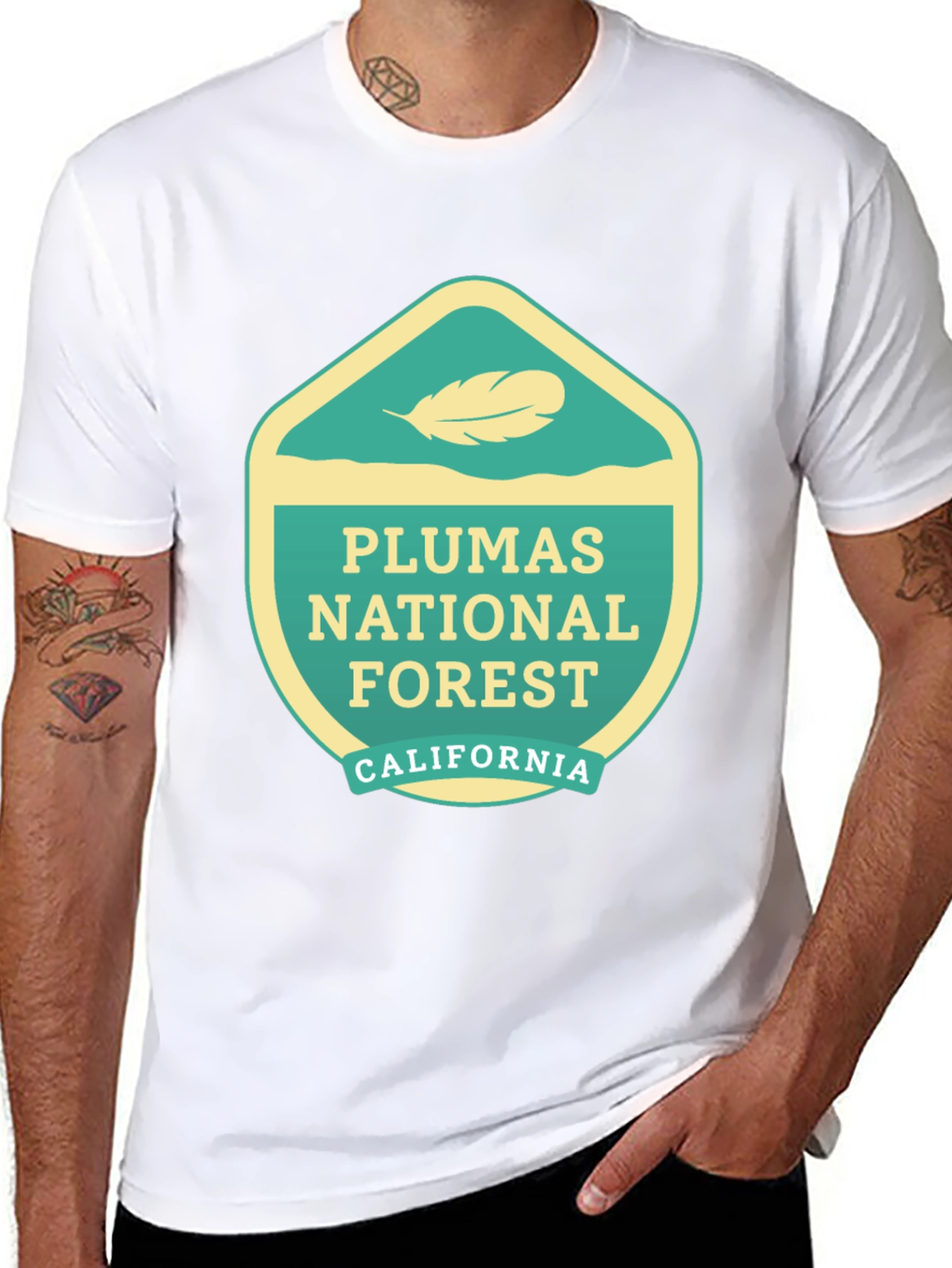 Plumas National Forest Graphic Tee - Black