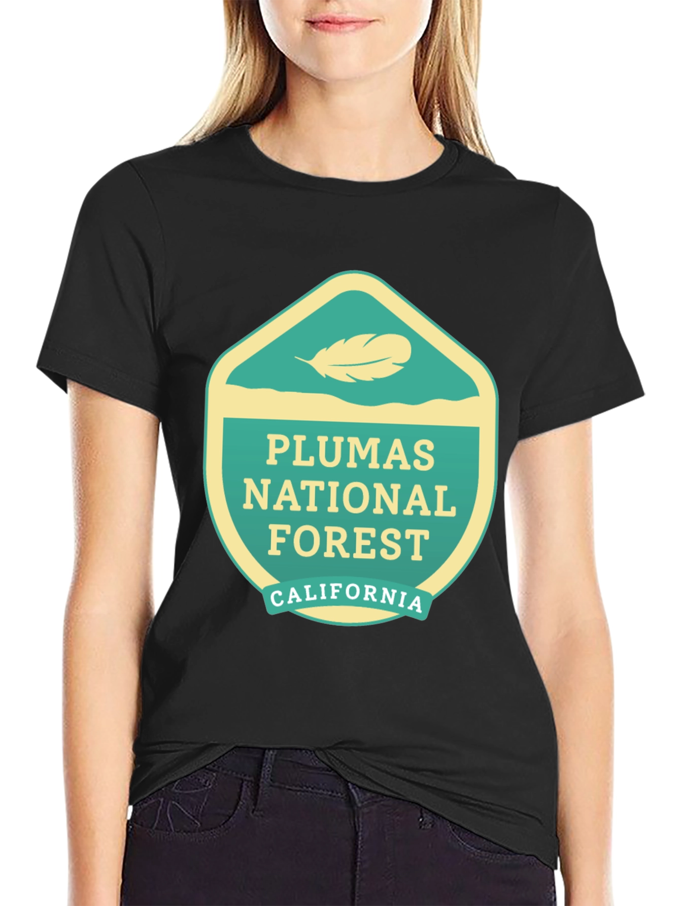 Plumas National Forest Graphic Tee - Black