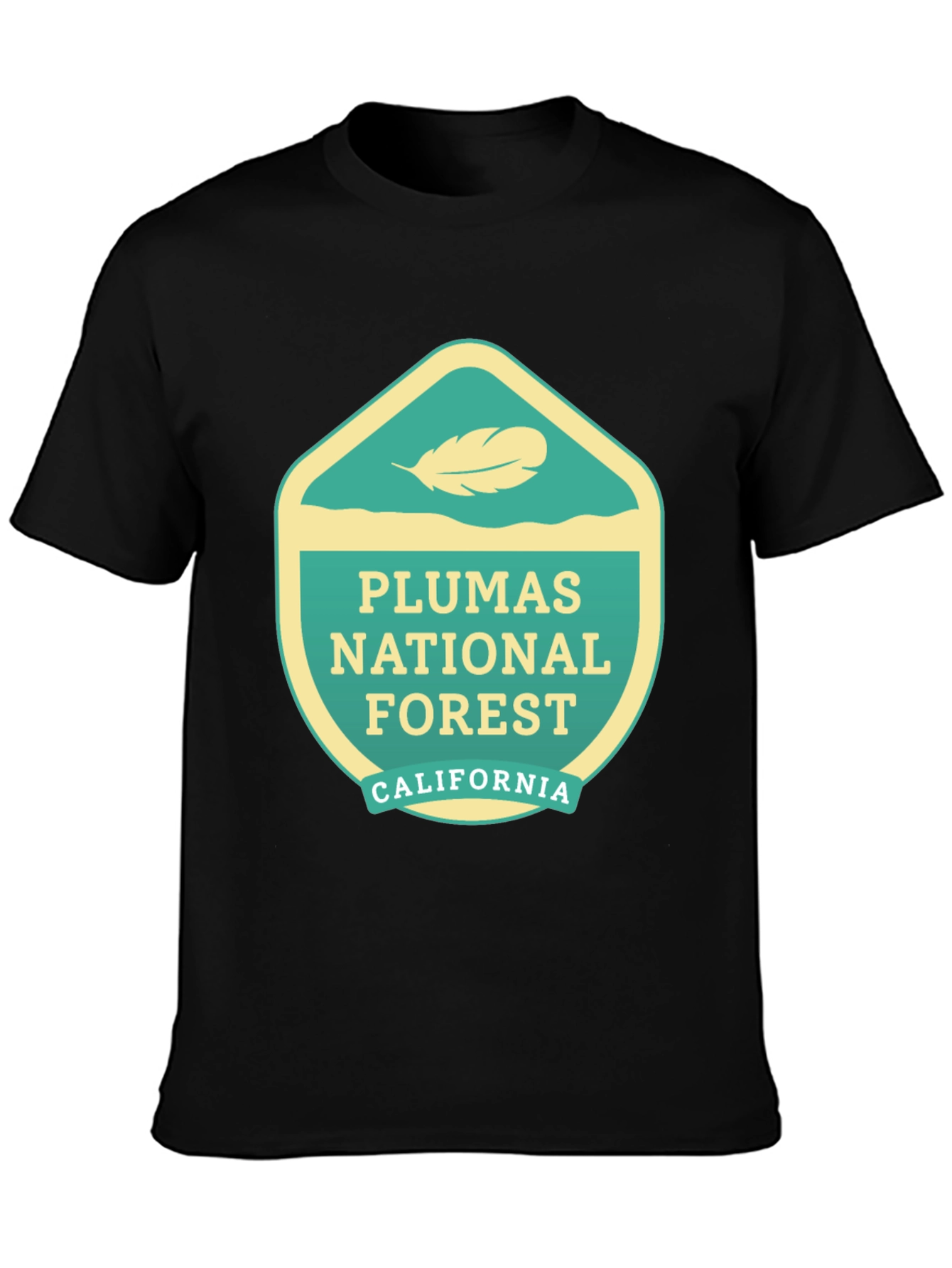 Plumas National Forest Graphic Tee - Black