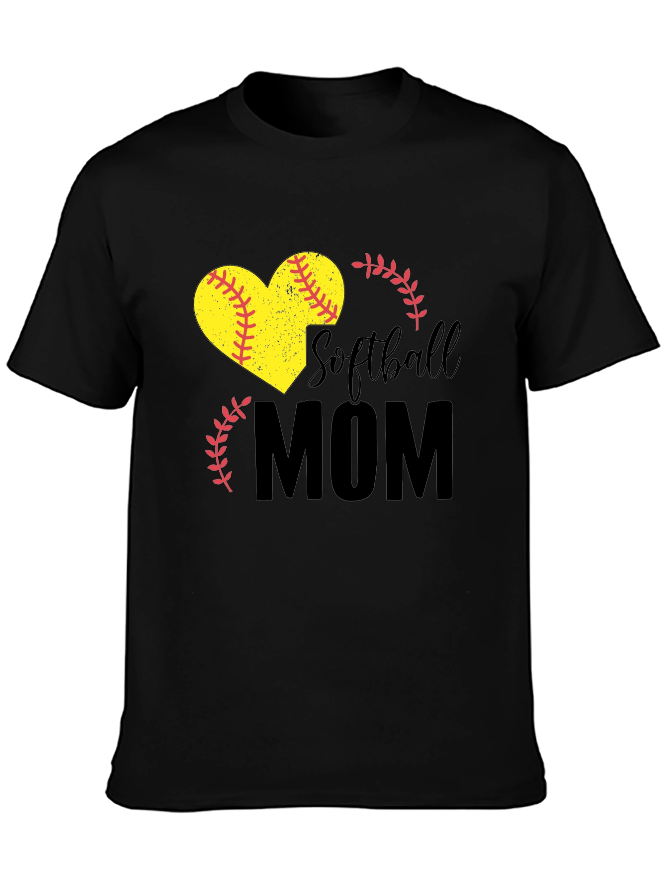 Softball Mom Heart Graphic Tee
