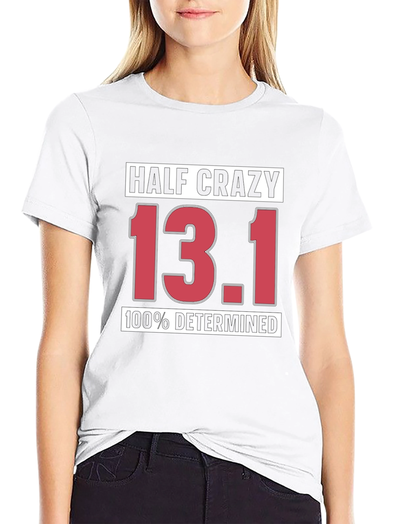 Half Crazy 13.1 Determined Black T-Shirt