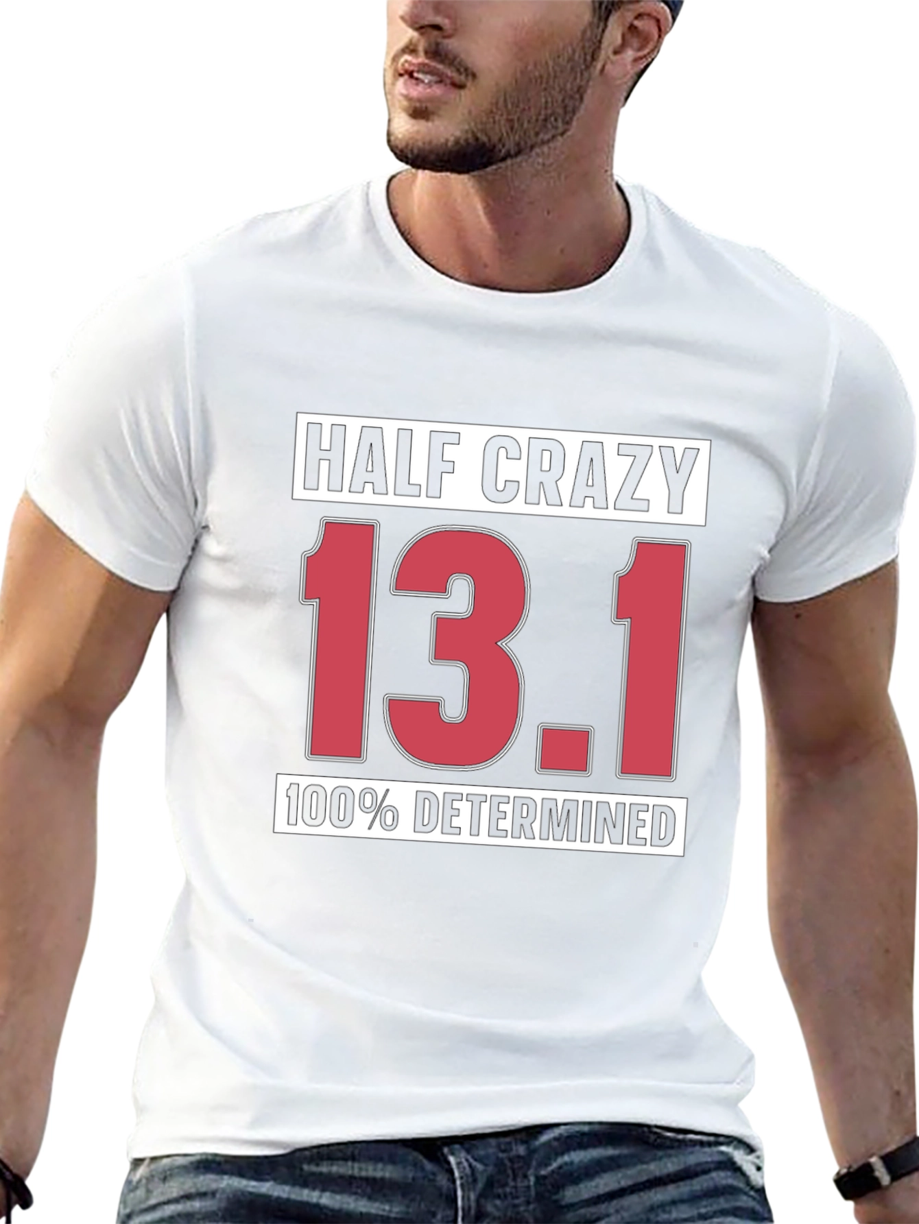 Half Crazy 13.1 Determined Black T-Shirt