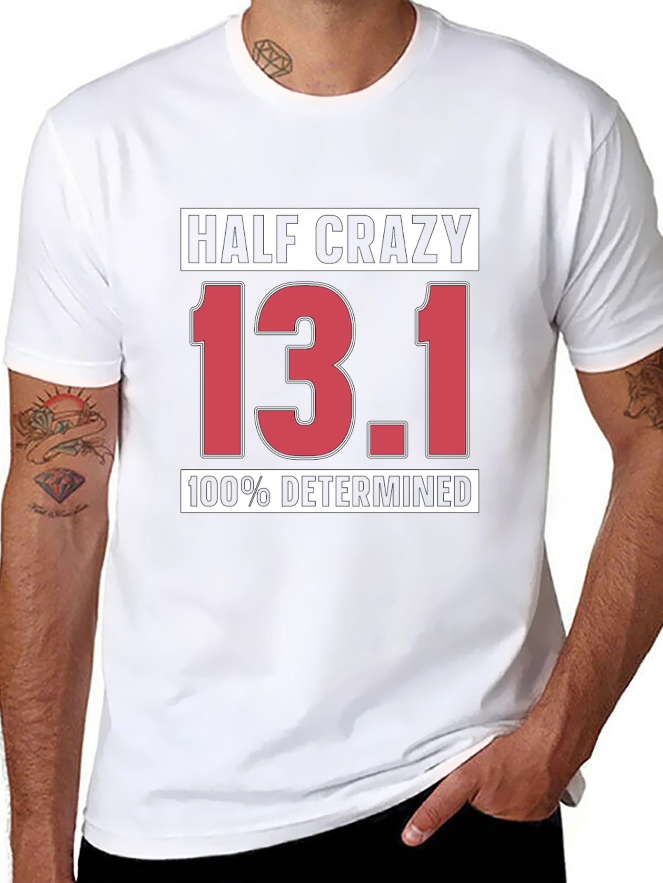 Half Crazy 13.1 Determined Black T-Shirt