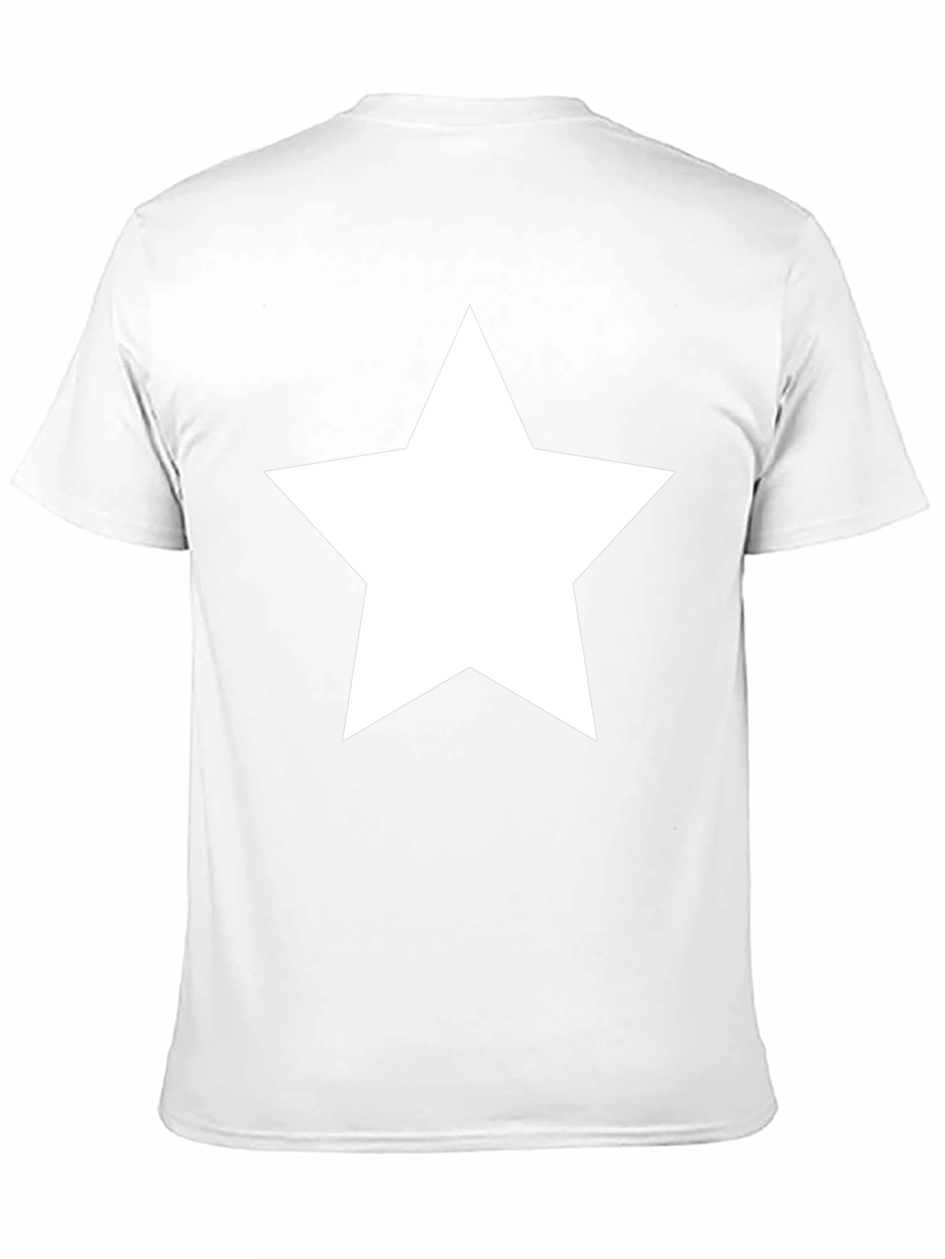 Bold Star Graphic Tee - Classic Black Cotton T-Shirt