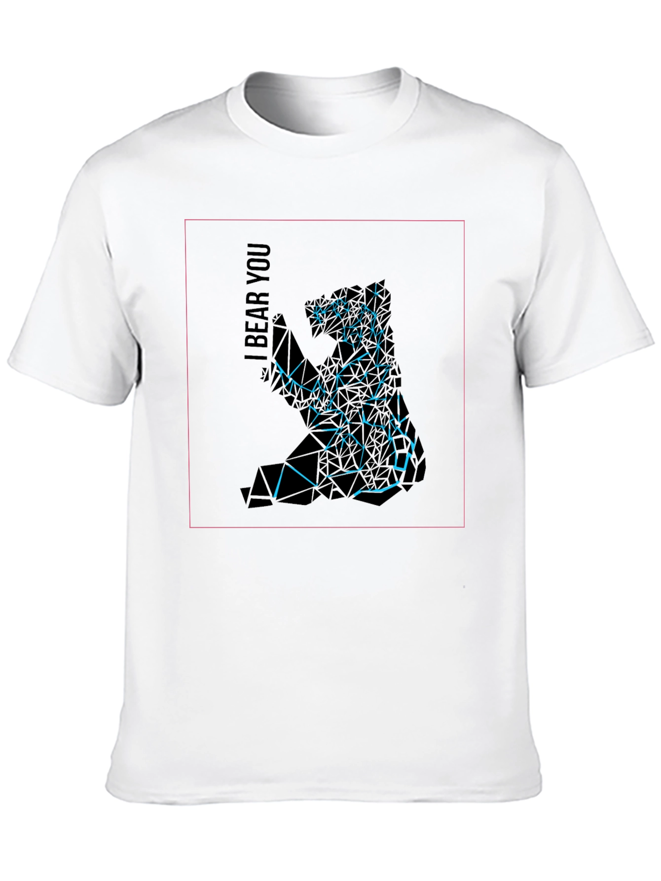 Abstract Geometric Bear Graphic Tee