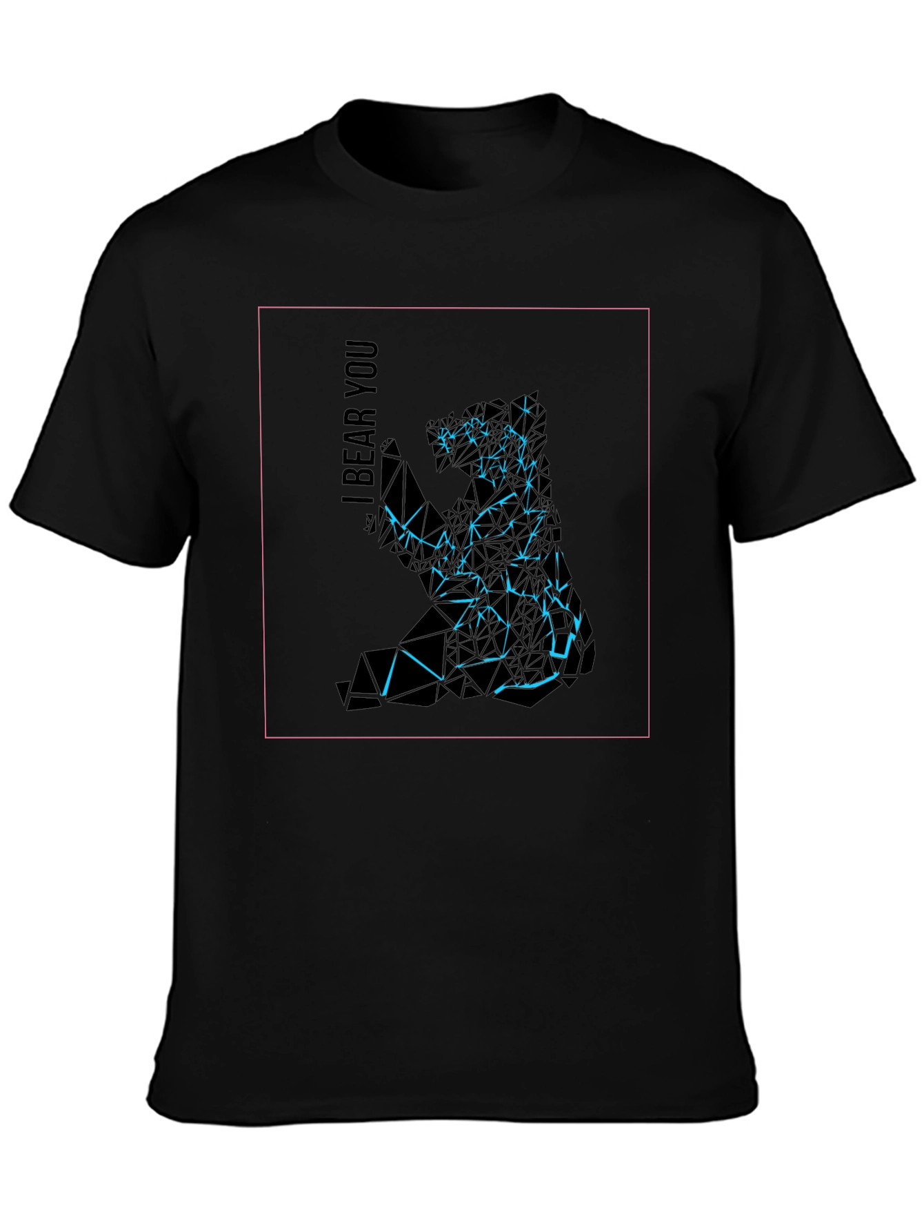Abstract Geometric Bear Graphic Tee