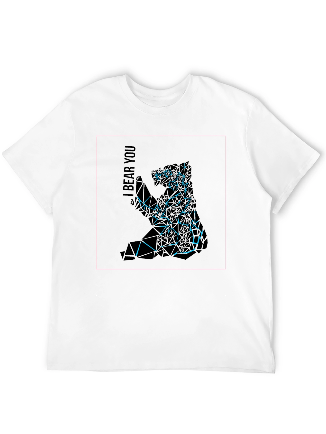 Abstract Geometric Bear Graphic Tee