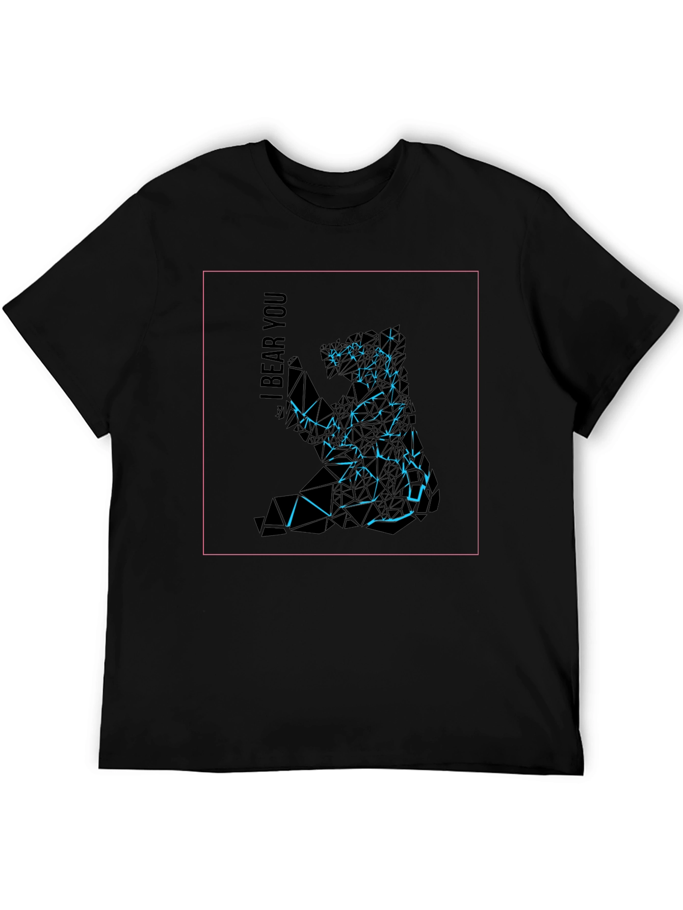 Abstract Geometric Bear Graphic Tee