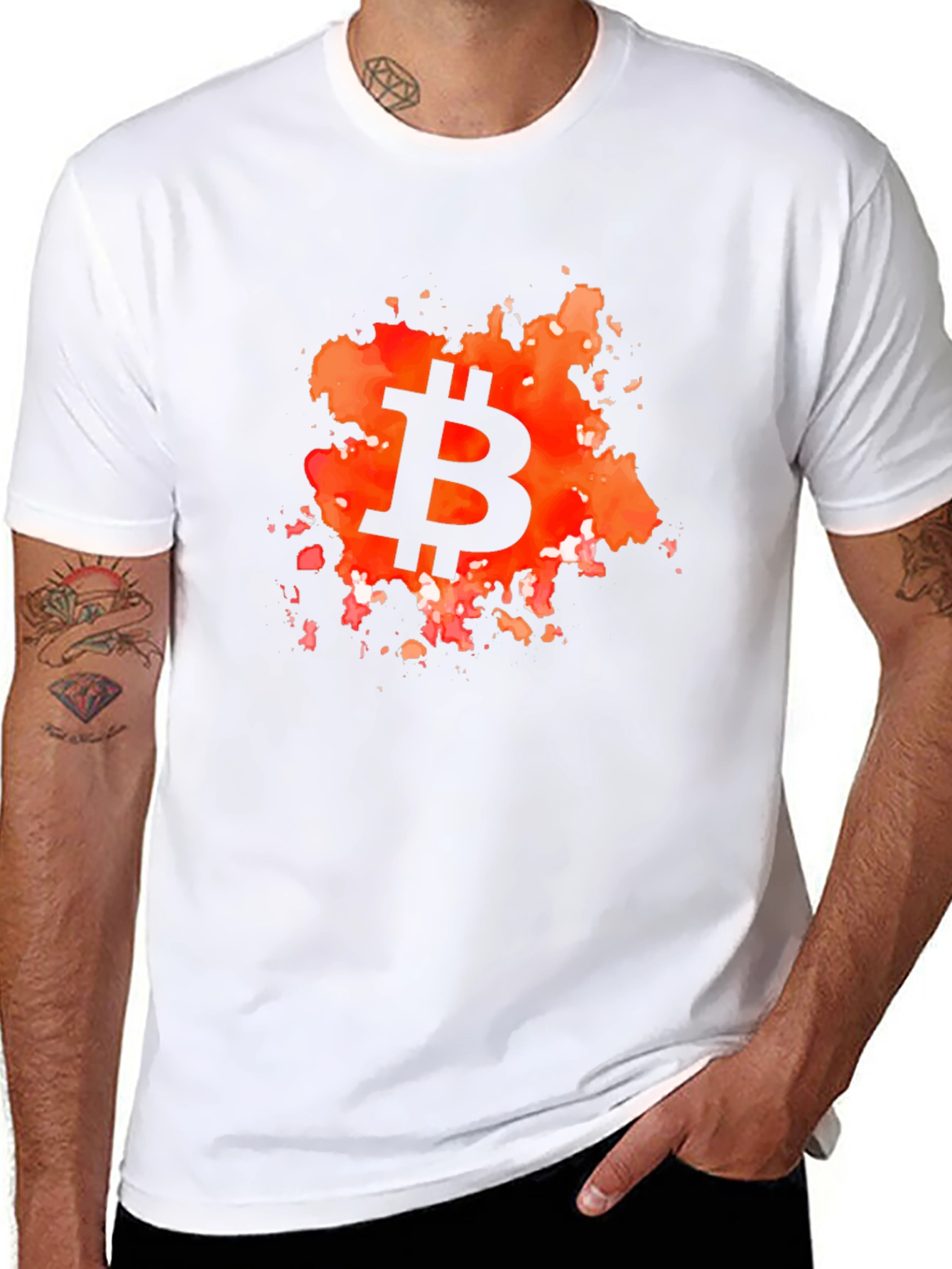 Bitcoin Splash Graphic T-Shirt