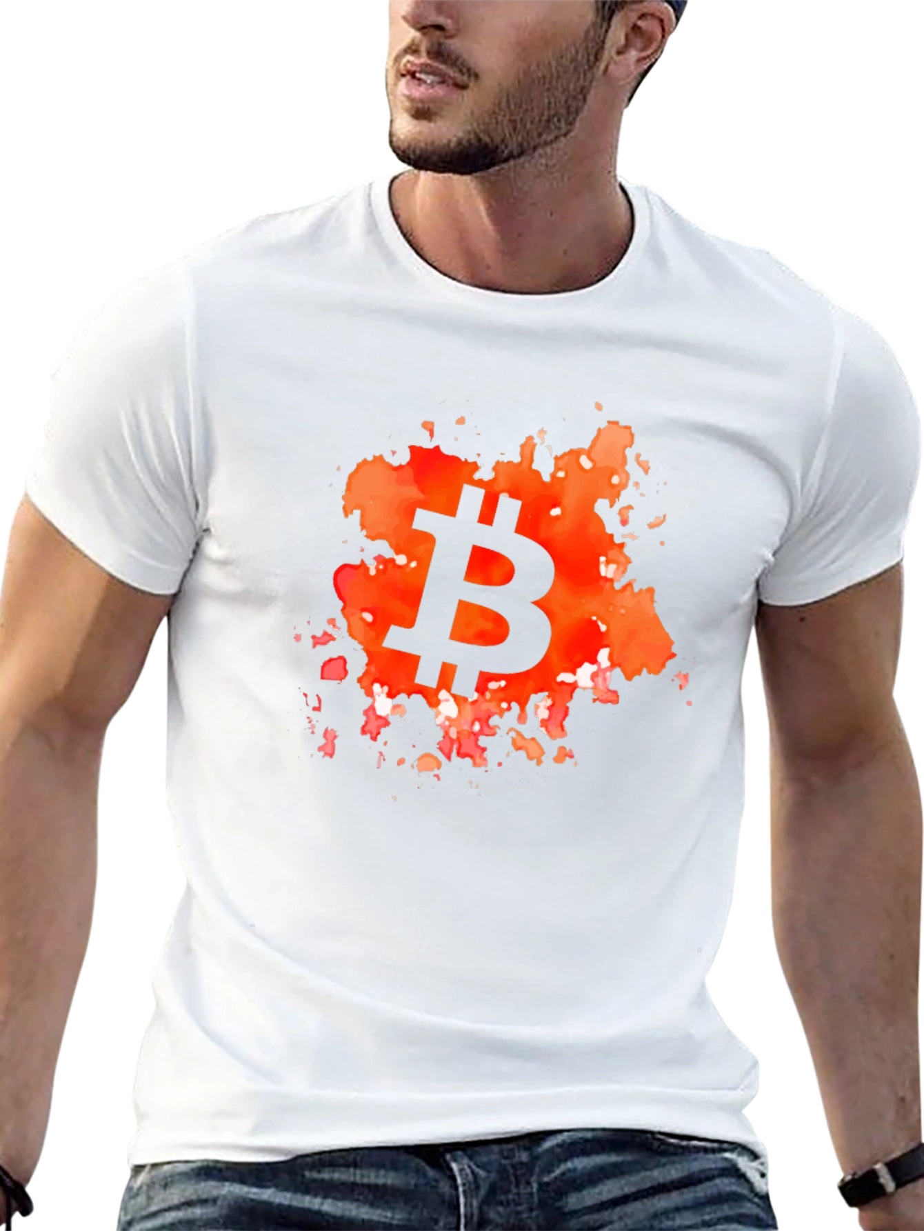 Bitcoin Splash Graphic T-Shirt