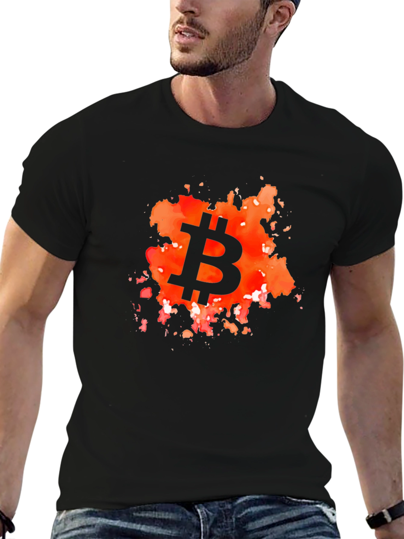 Bitcoin Splash Graphic T-Shirt