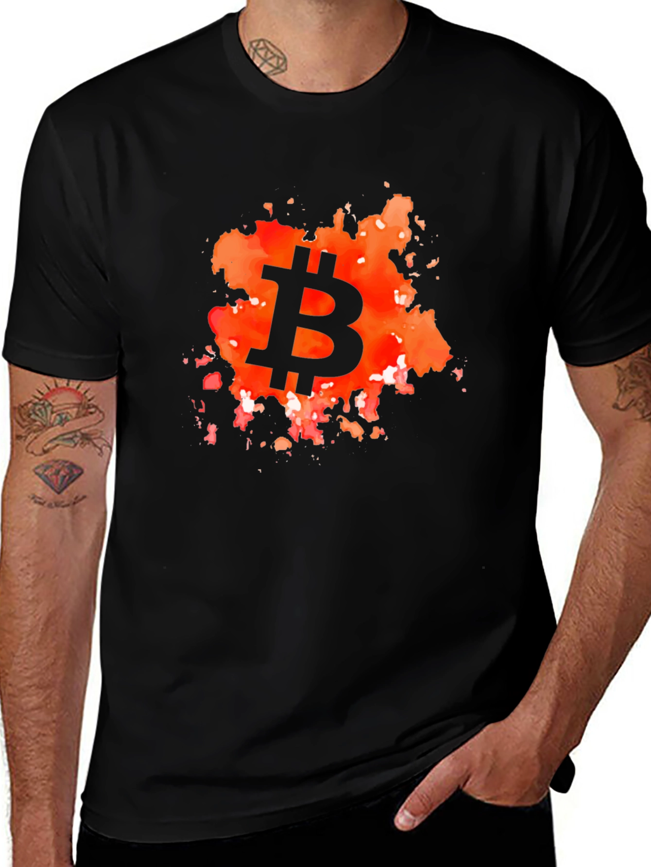 Bitcoin Splash Graphic T-Shirt