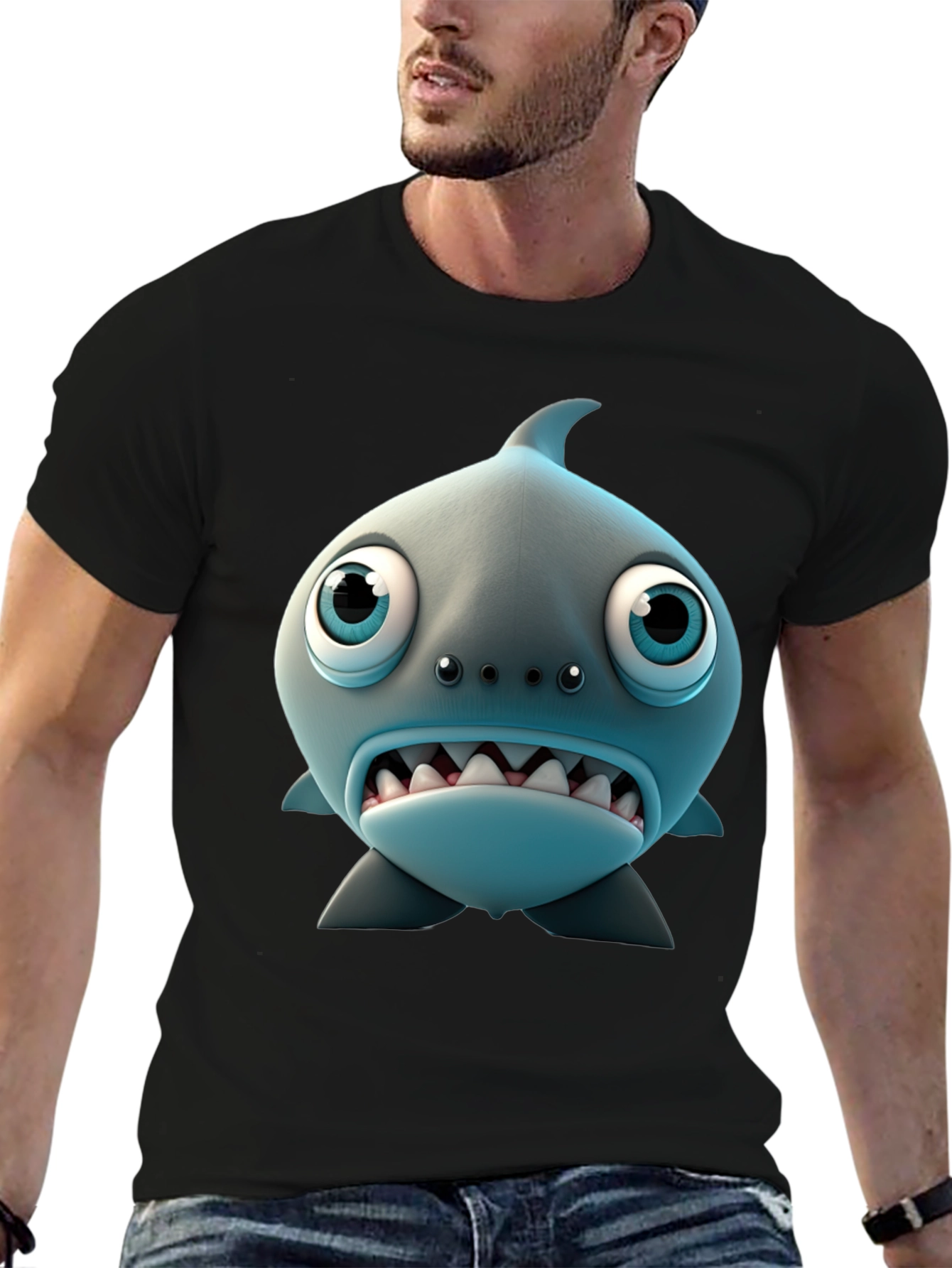 Cartoon Shark Graphic Tee