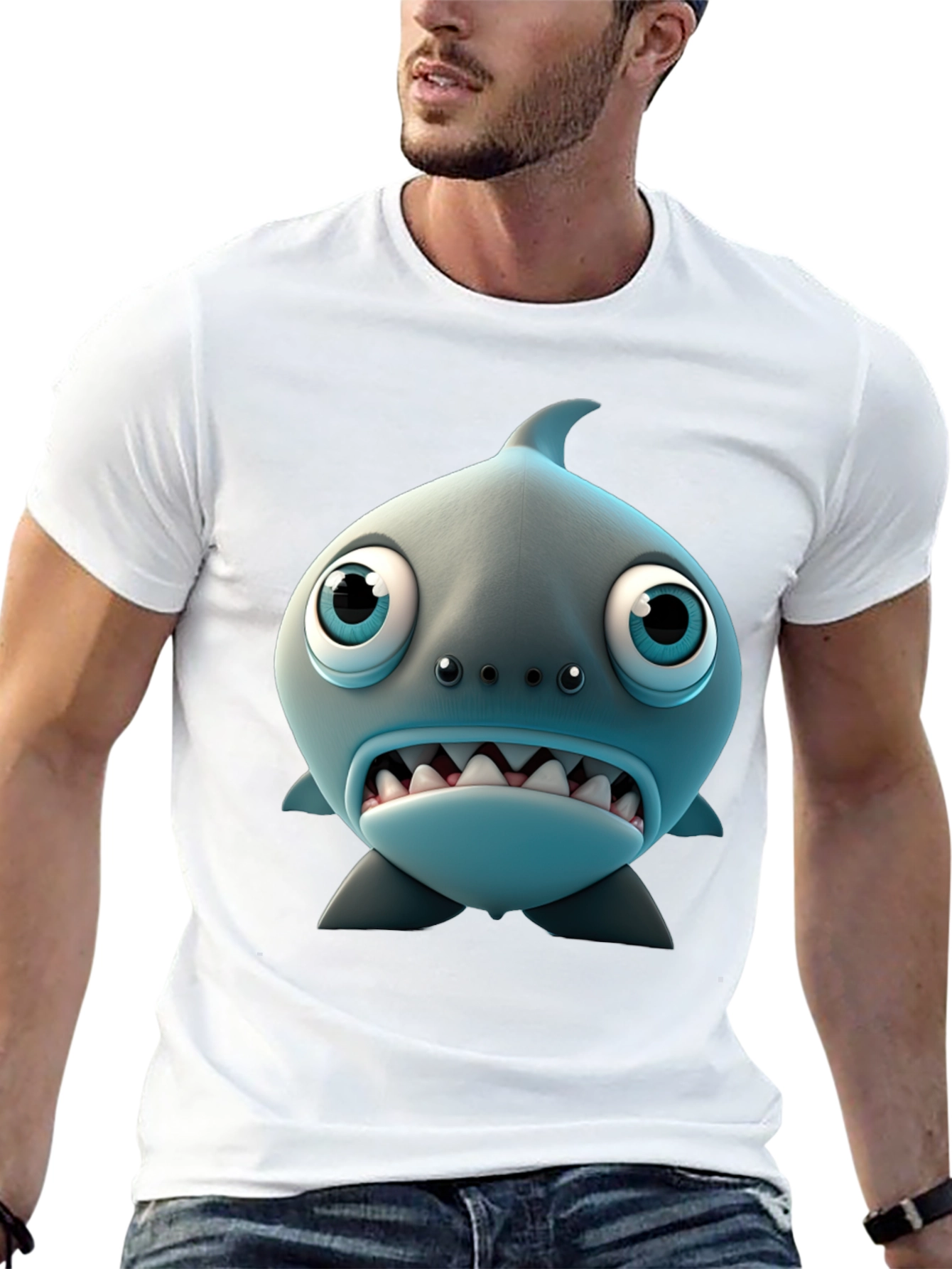 Cartoon Shark Graphic Tee