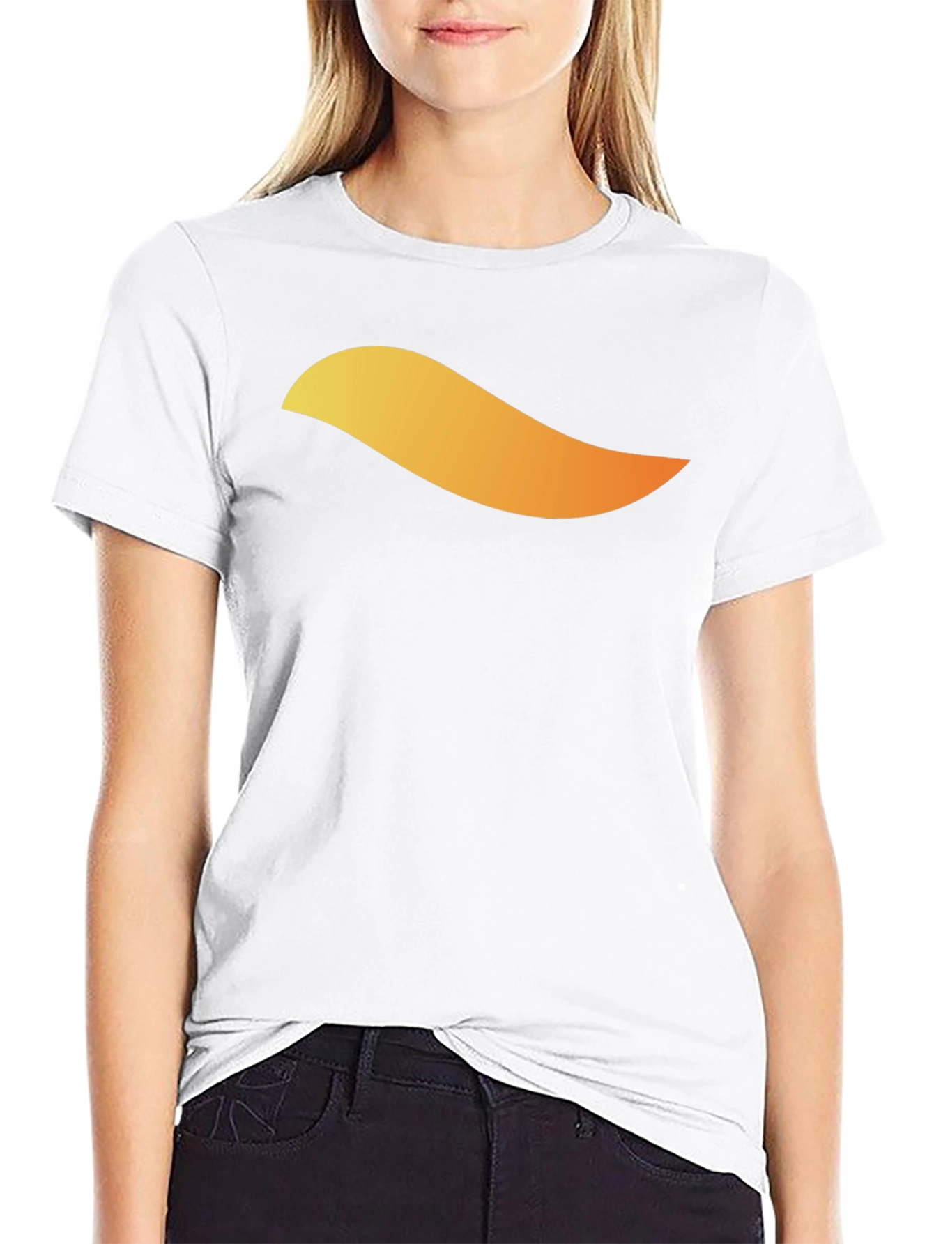 Mens Black T-Shirt with Abstract Graphic