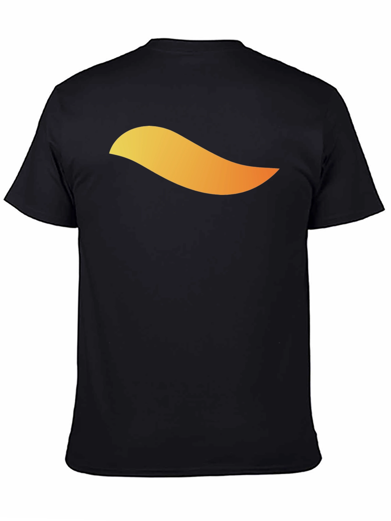 Mens Black T-Shirt with Abstract Graphic