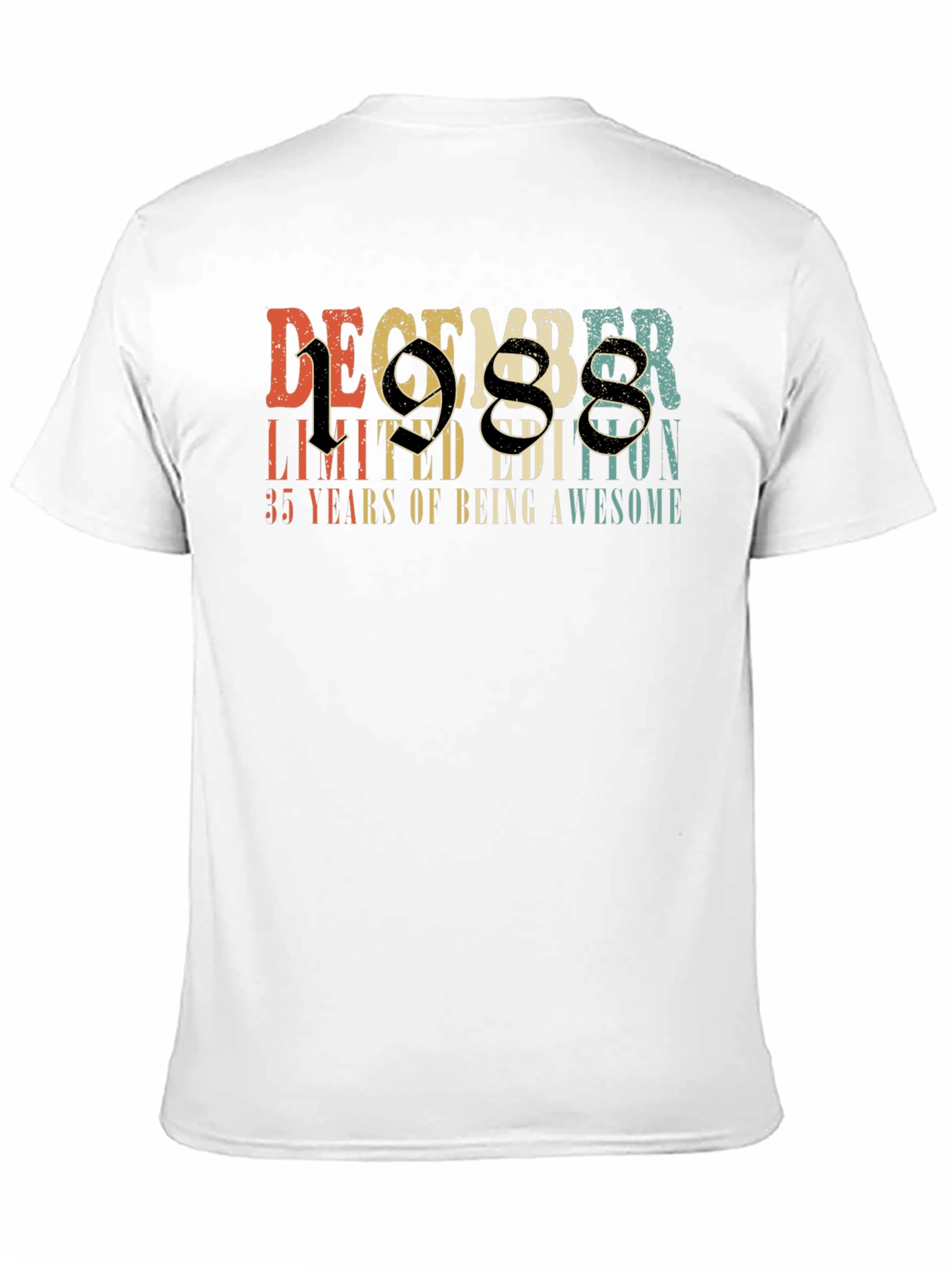 December 1988 Limited Edition 35 Years T-Shirt