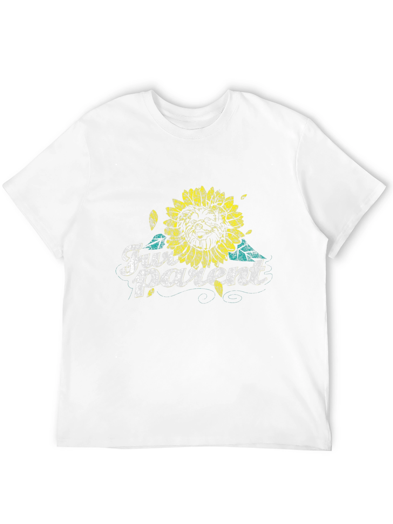 Fur Parent Sunflower Graphic Tee - Black
