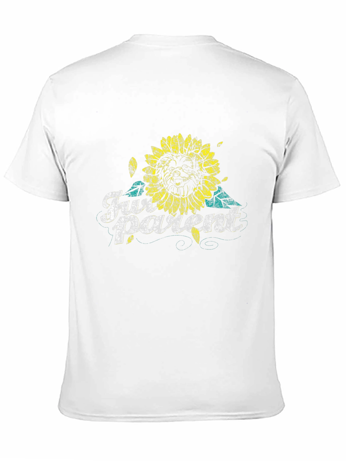 Fur Parent Sunflower Graphic Tee - Black