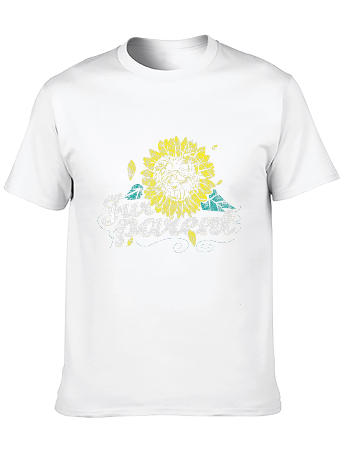 Fur Parent Sunflower Graphic Tee - Black