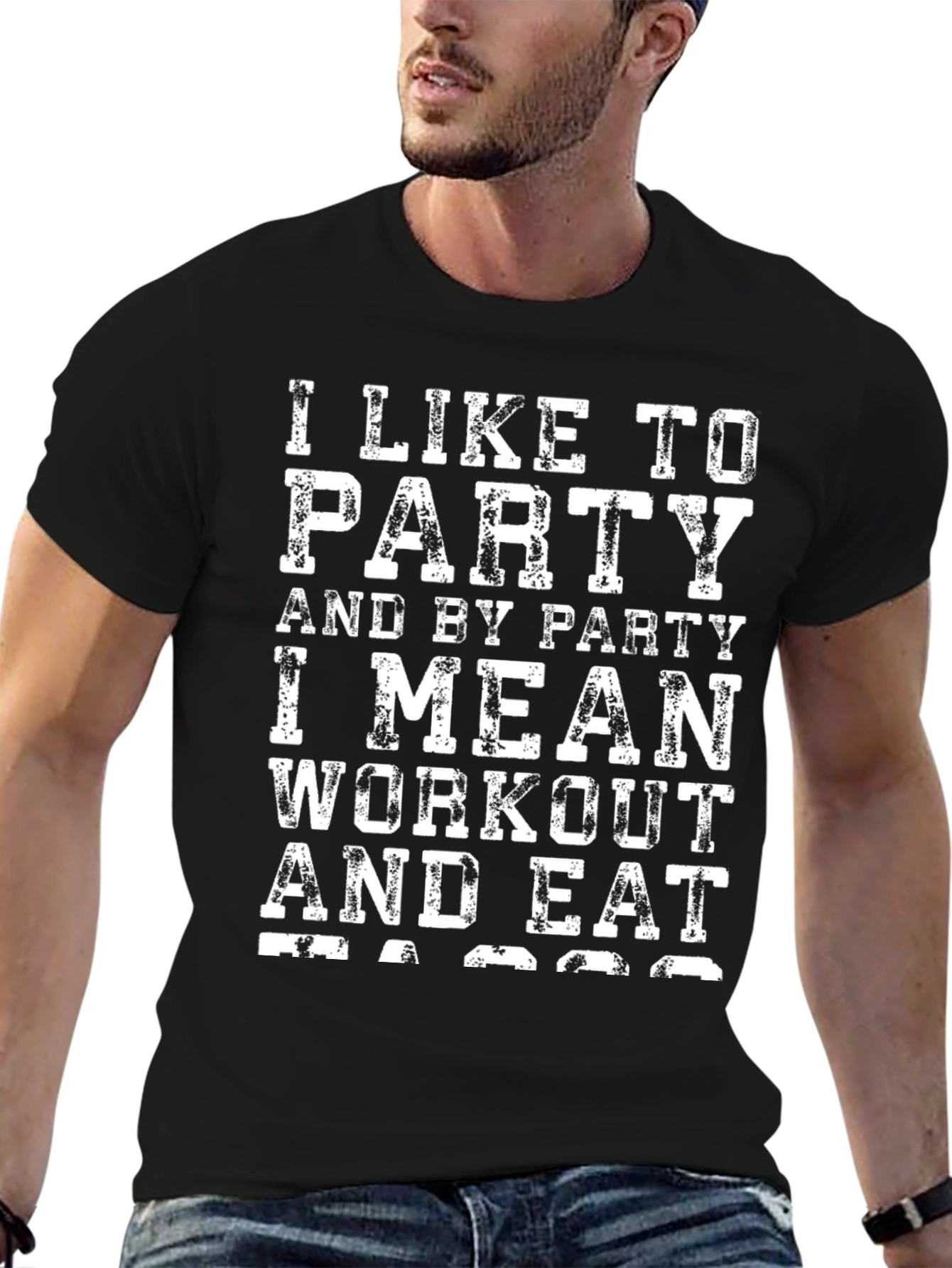 Workout & Eat T-Shirt | Party Fitness Tee