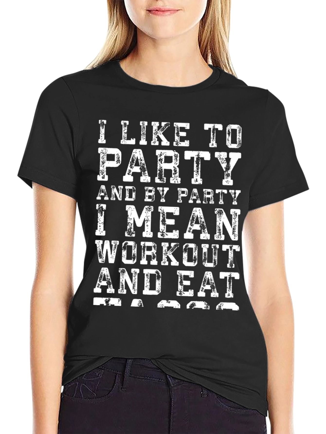 Workout & Eat T-Shirt | Party Fitness Tee