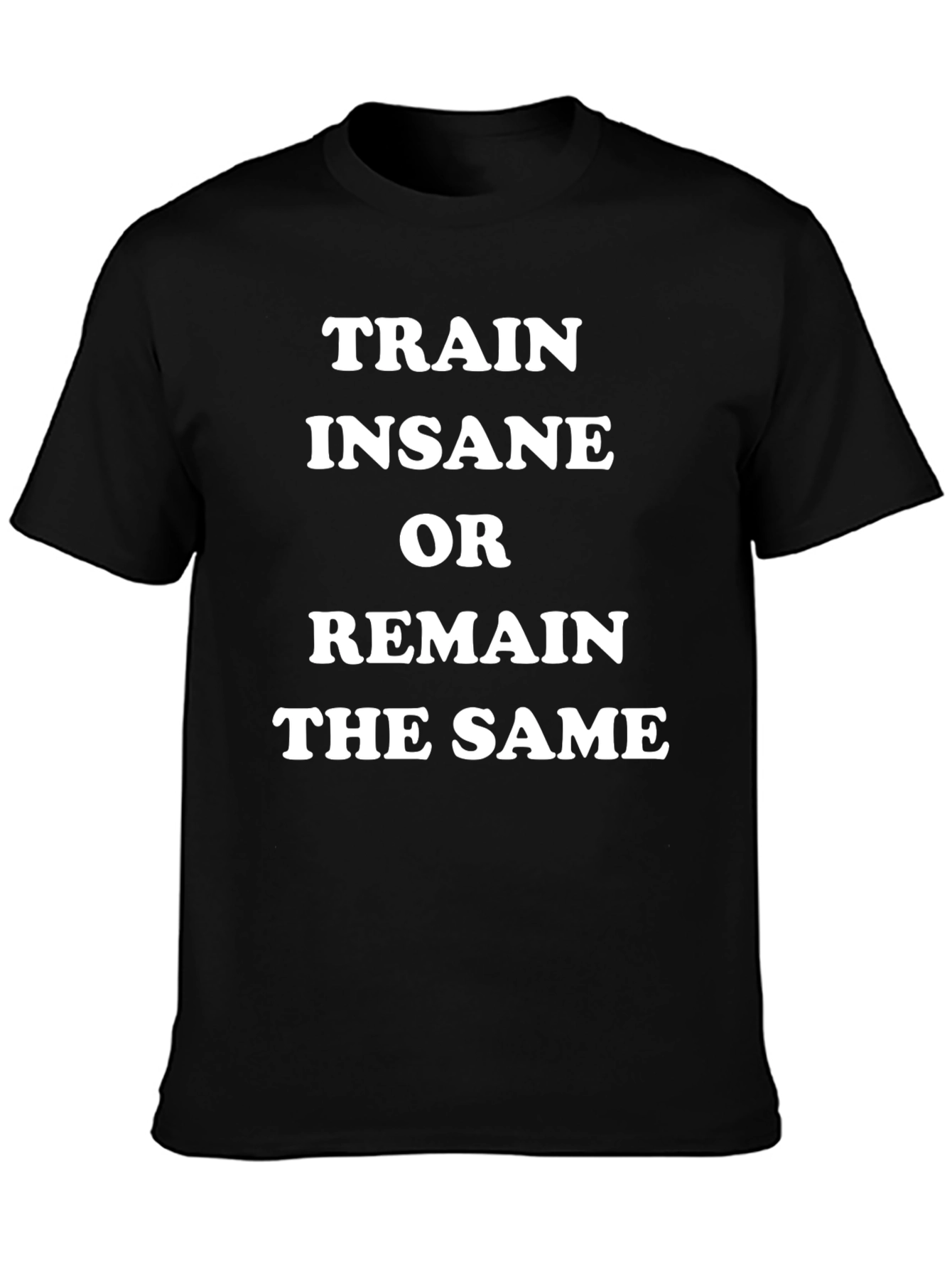 Train Insane or Remain the Same Black T-Shirt