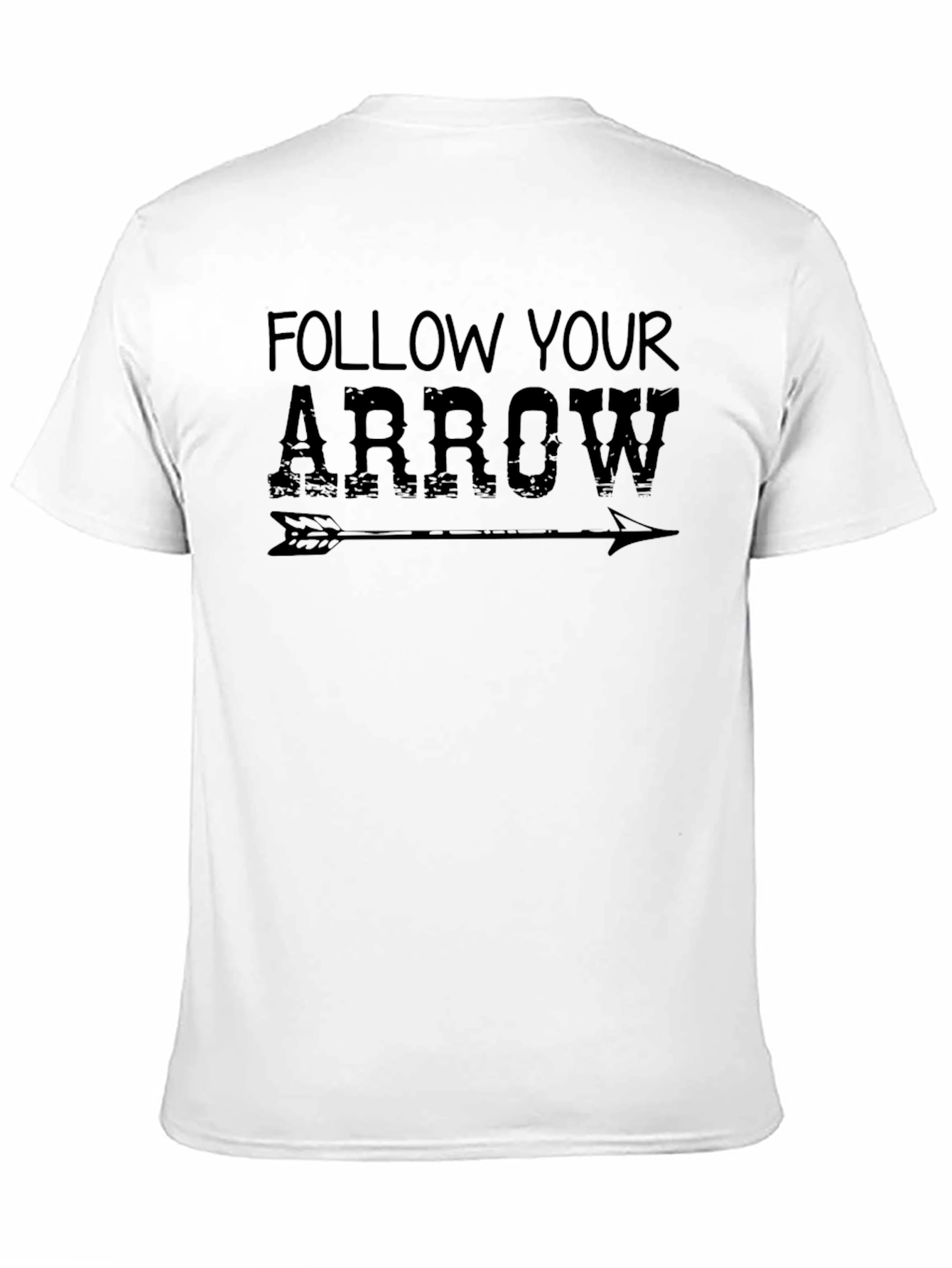 Follow Your Arrow Graphic T-Shirt - Black Cotton Tee