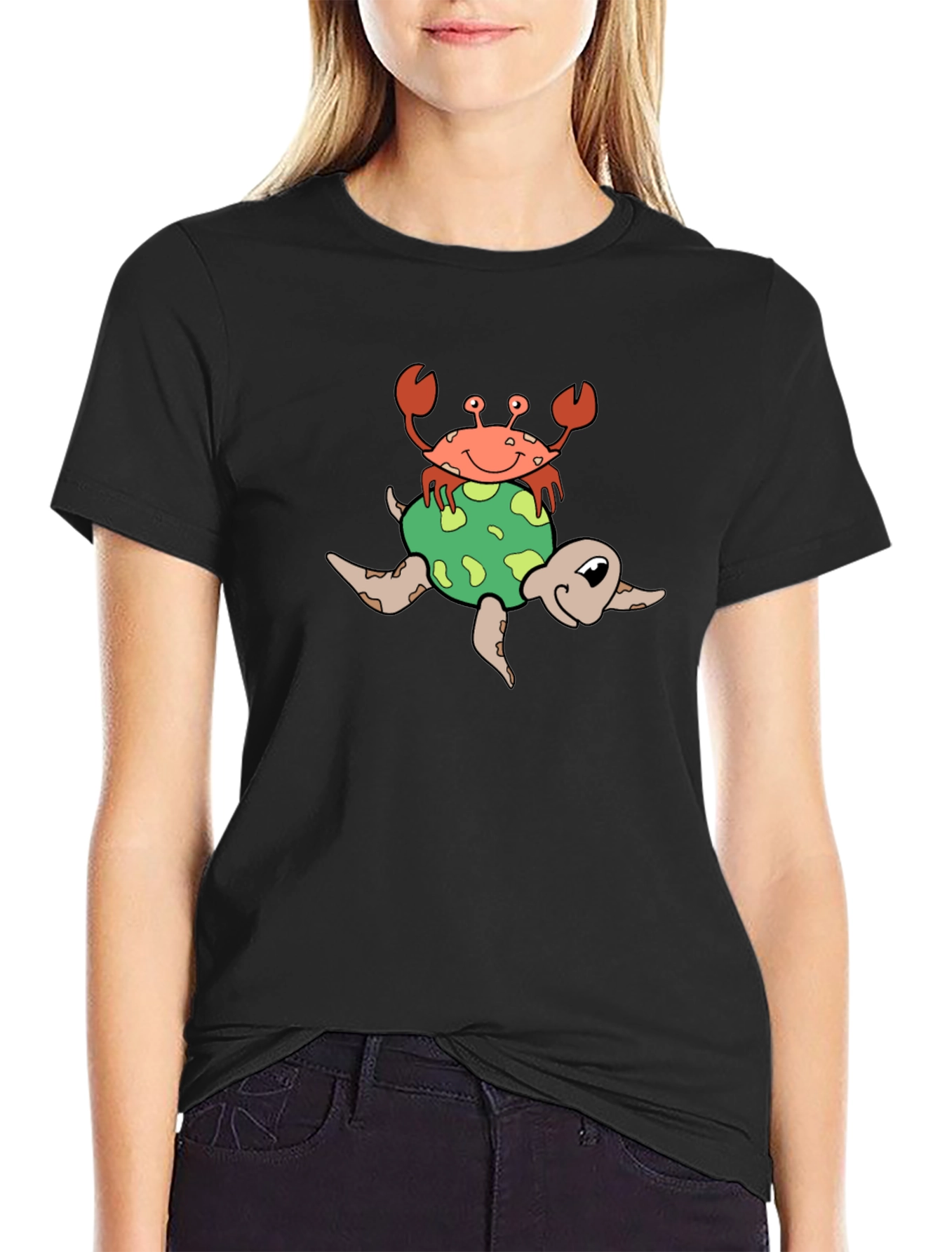Crab and Turtle Graphic Tee
