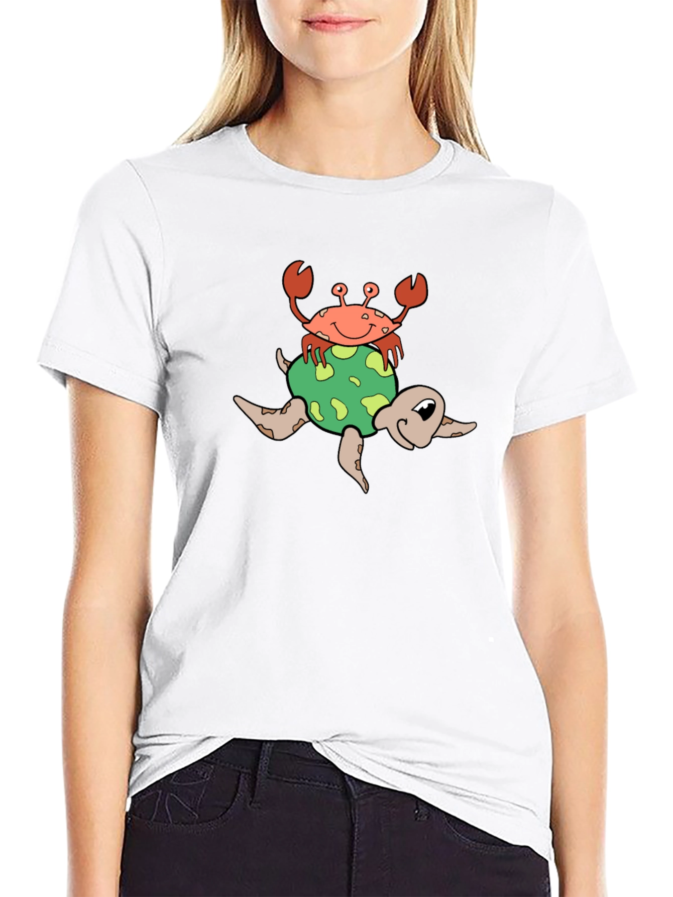 Crab and Turtle Graphic Tee