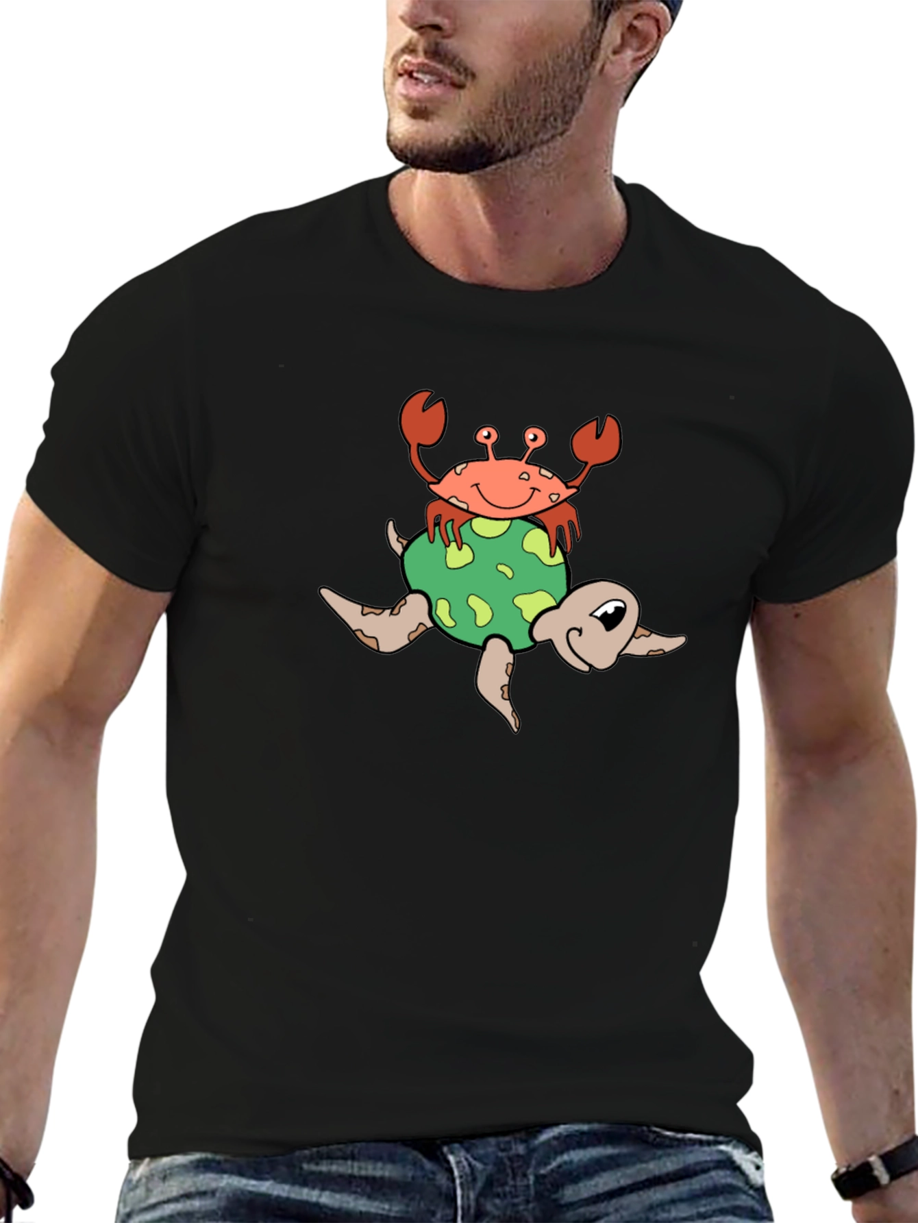 Crab and Turtle Graphic Tee