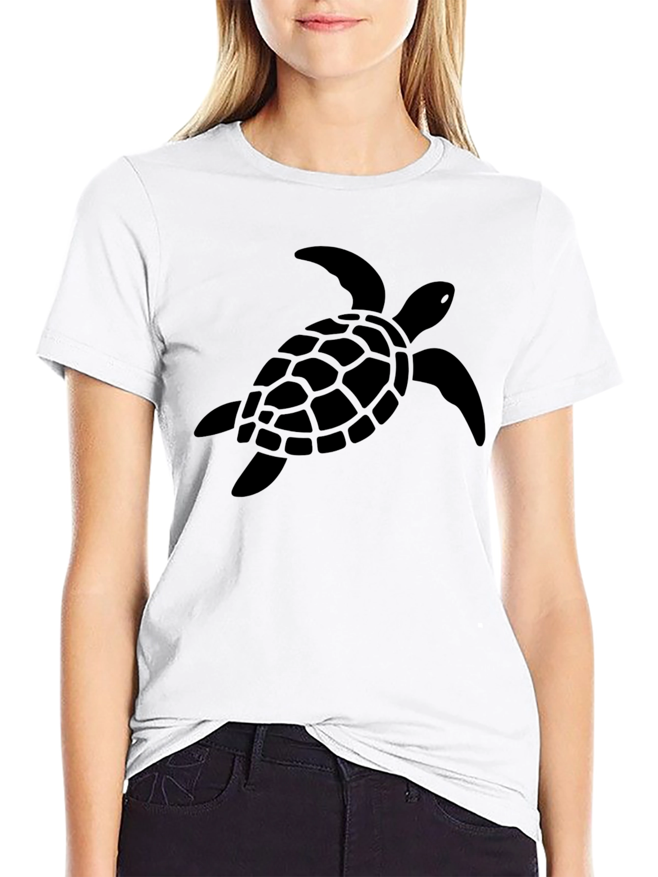Black Turtle Graphic Tee - Casual Mens Shirt