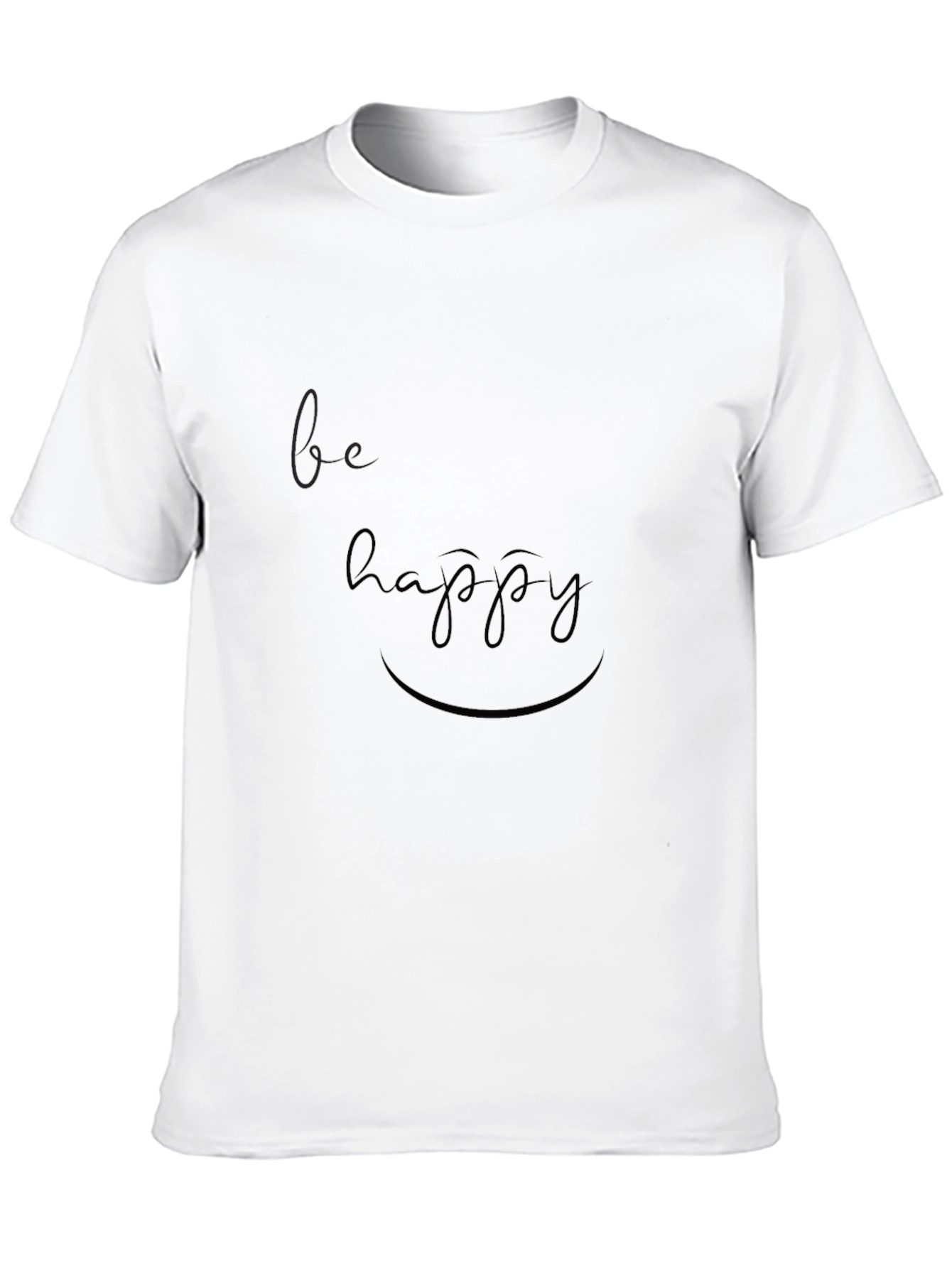 Be Happy Graphic Tee - Casual Comfort