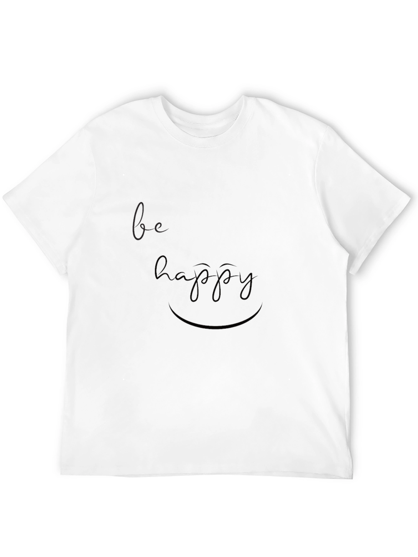 Be Happy Graphic Tee - Casual Comfort