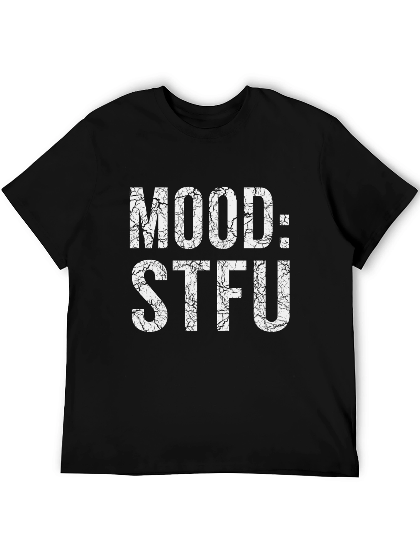 Mood STFU Black Graphic T-Shirt - Unisex