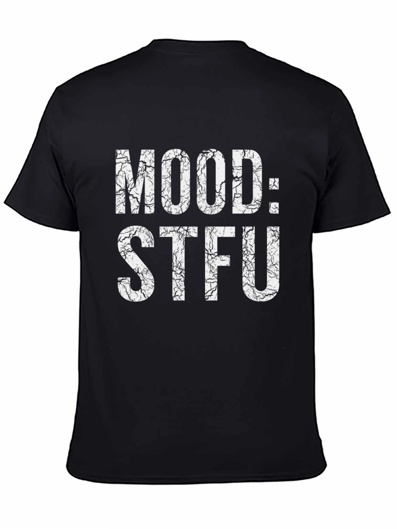 Mood STFU Black Graphic T-Shirt - Unisex
