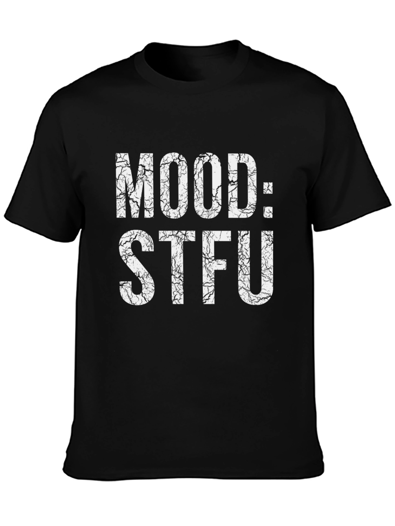 Mood STFU Black Graphic T-Shirt - Unisex