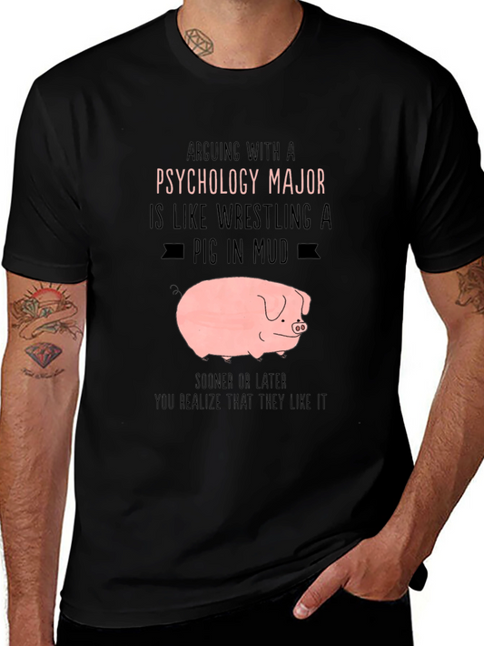 Psychology Major Pig T-Shirt