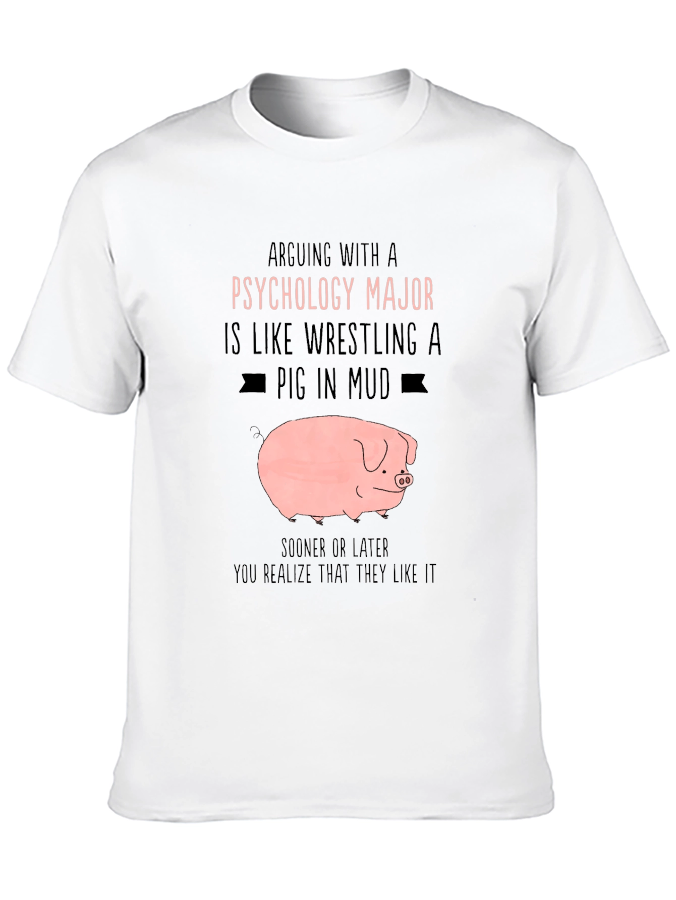 Psychology Major Pig T-Shirt