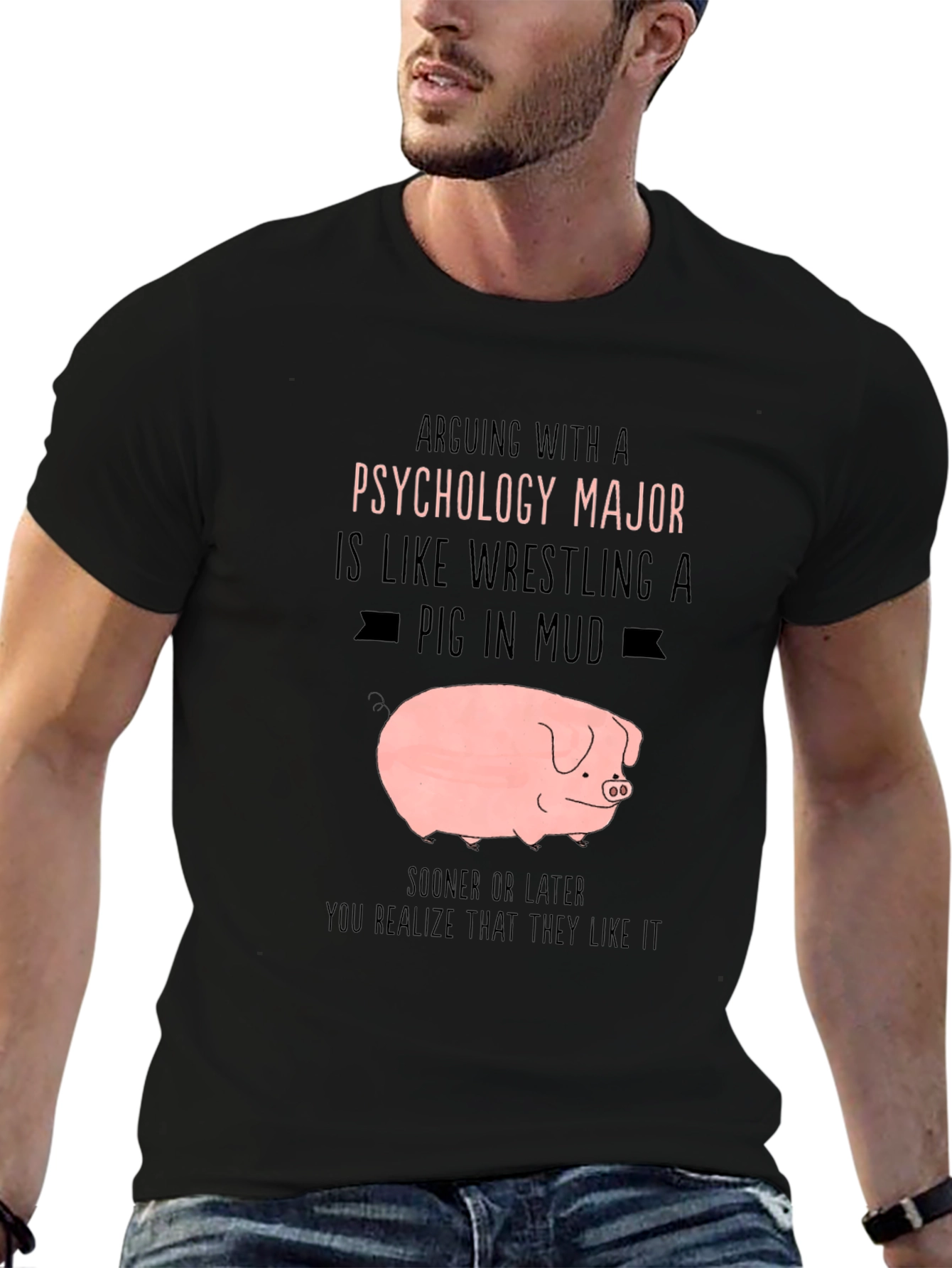 Psychology Major Pig T-Shirt