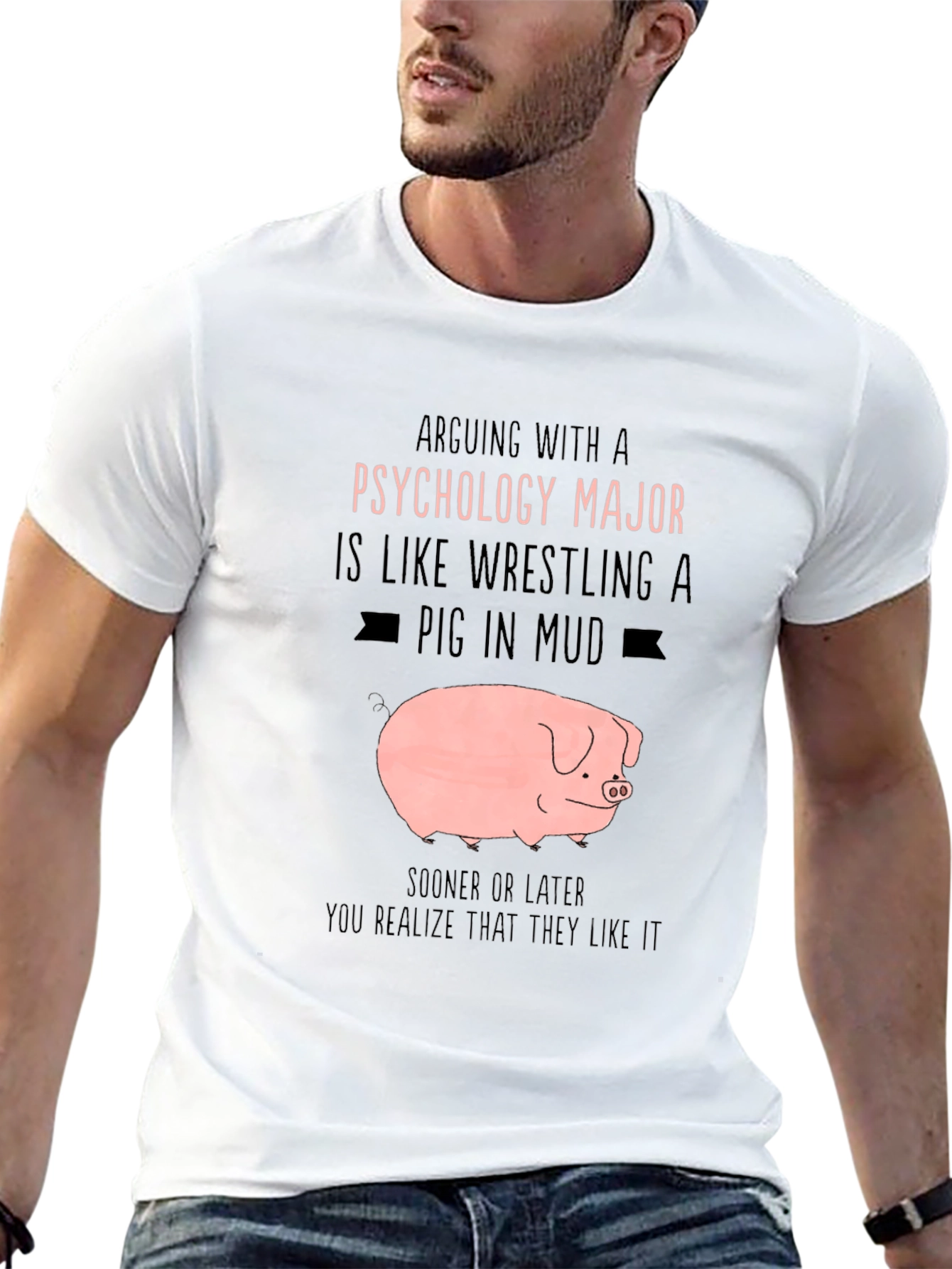 Psychology Major Pig T-Shirt