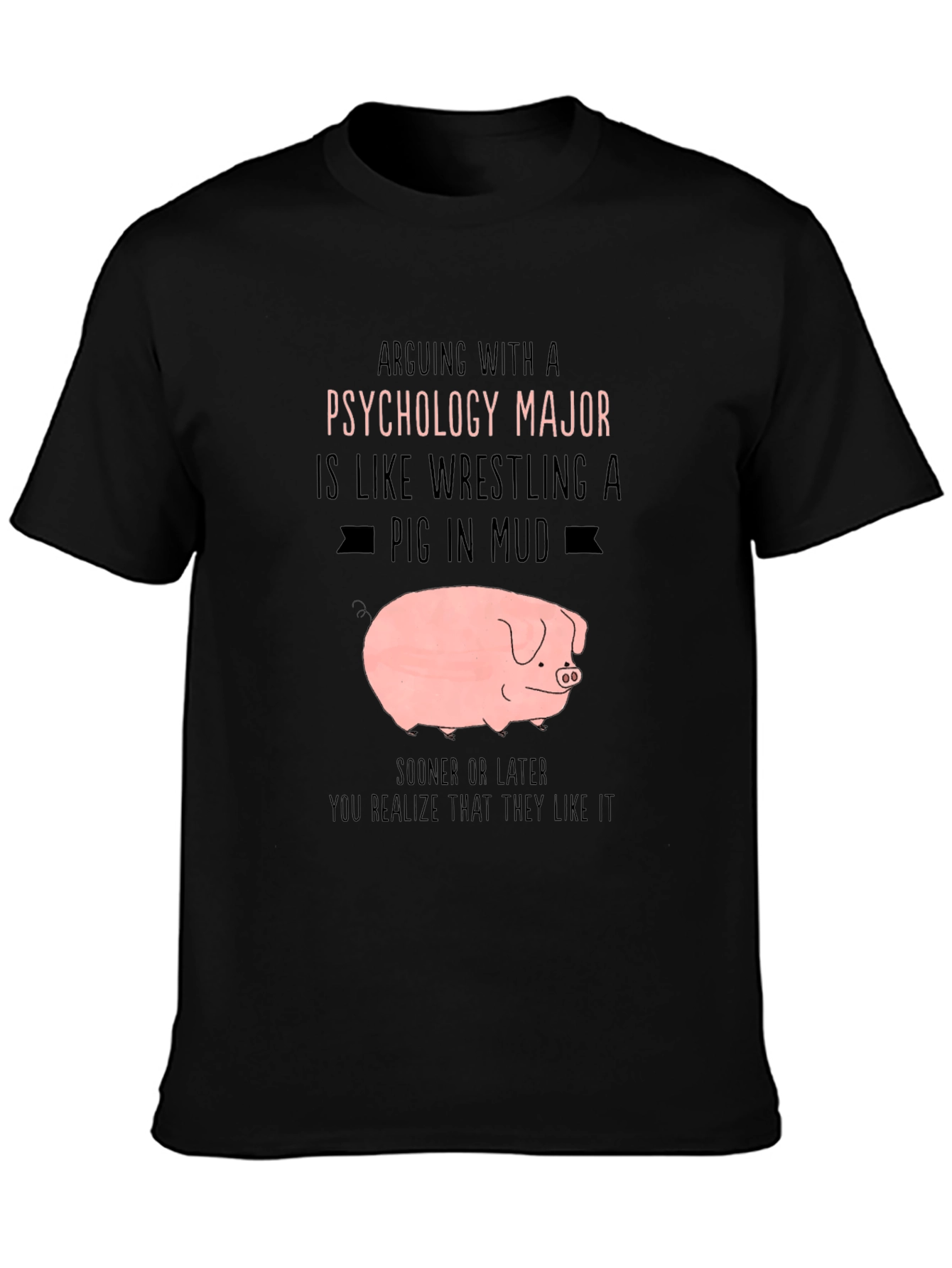 Psychology Major Pig T-Shirt