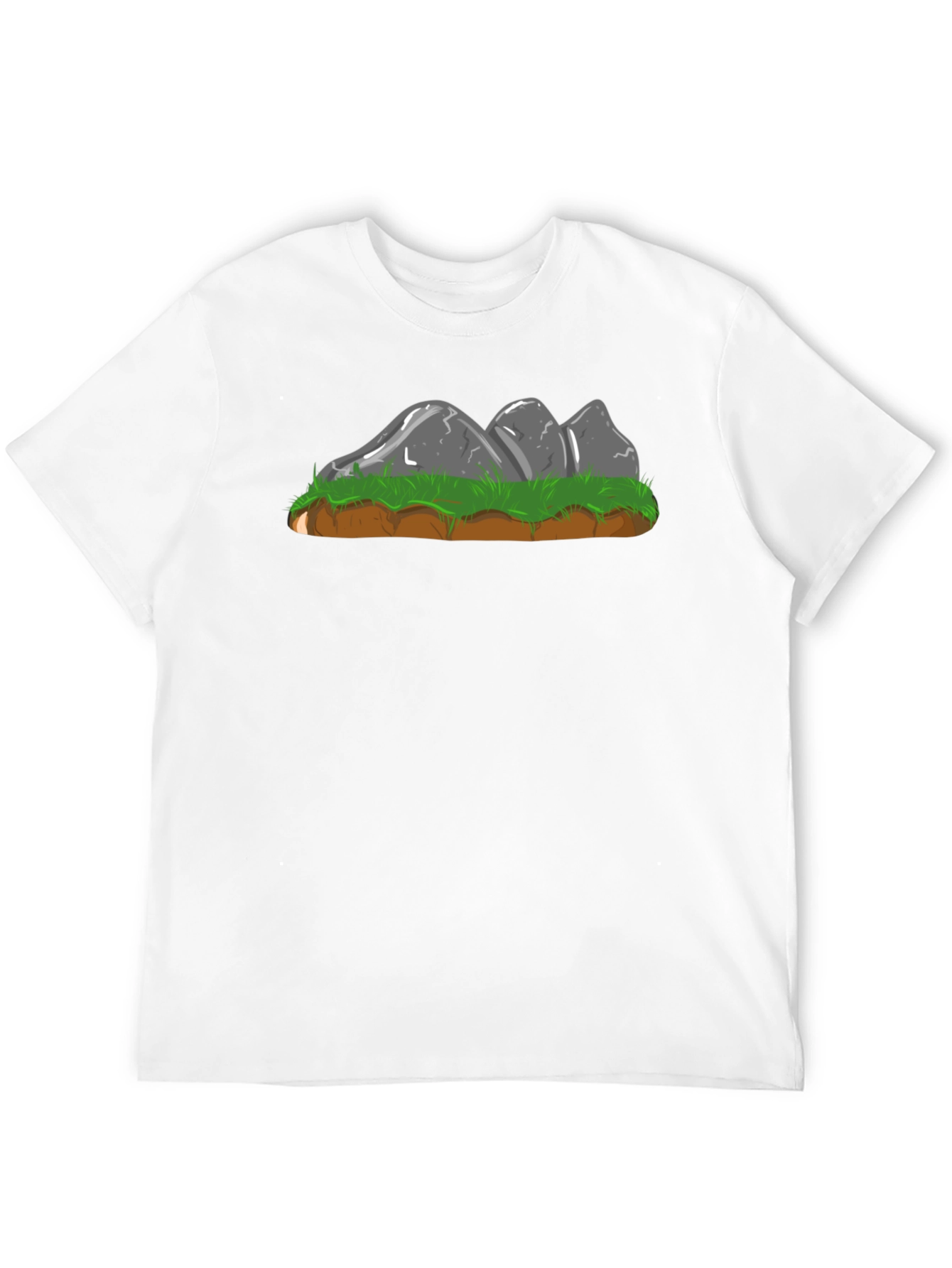 Cartoon Rock Formation Graphic Tee - Black