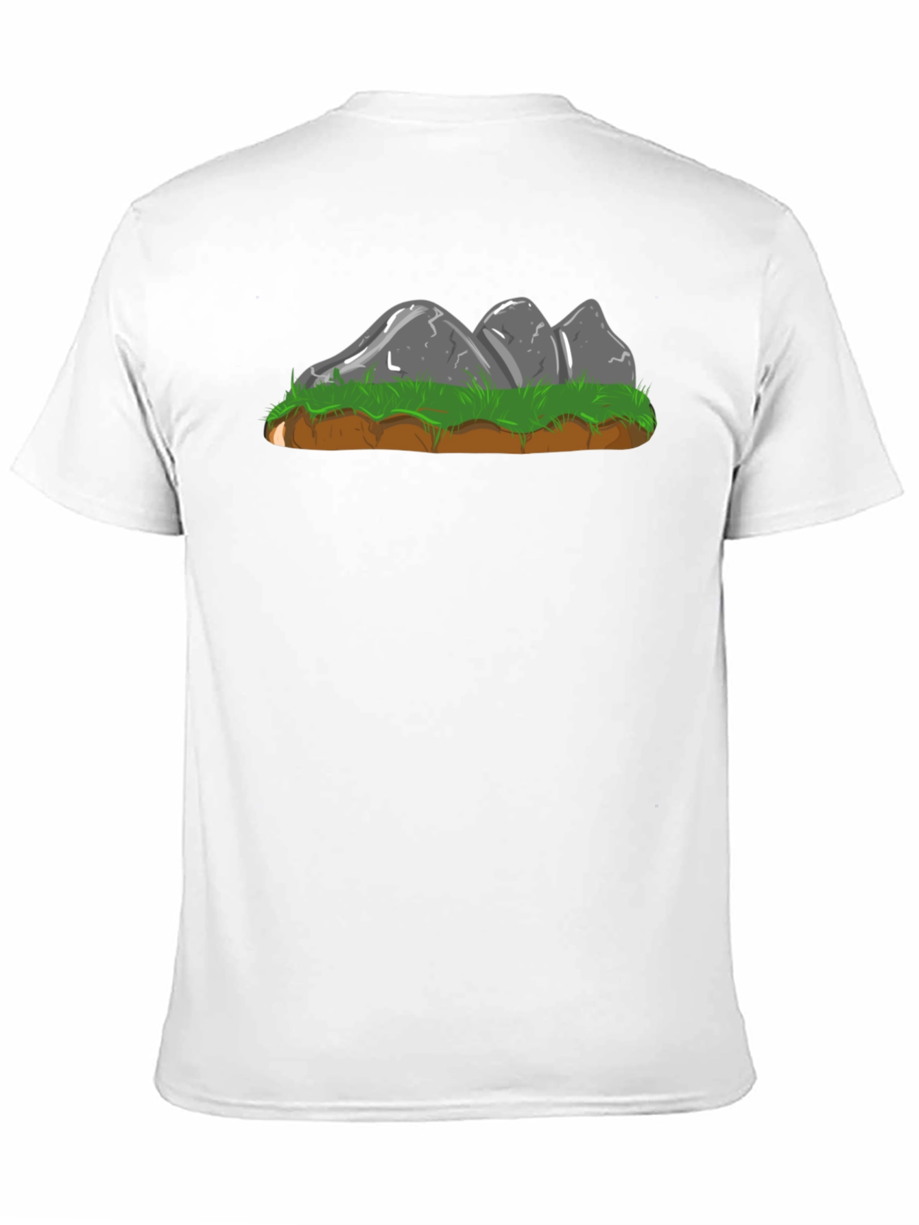 Cartoon Rock Formation Graphic Tee - Black