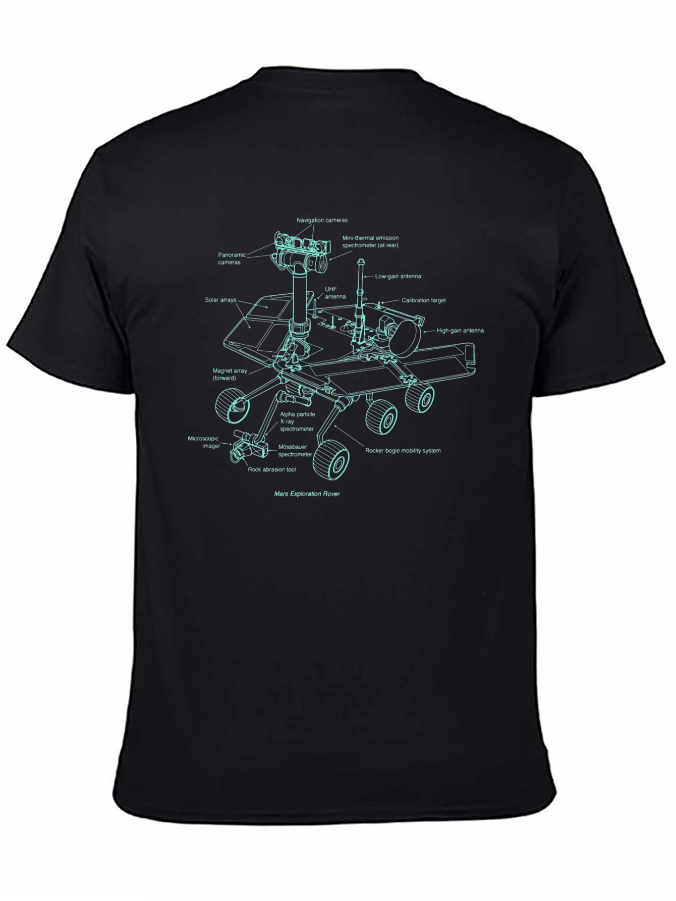 Mars Rover Blueprint T-Shirt