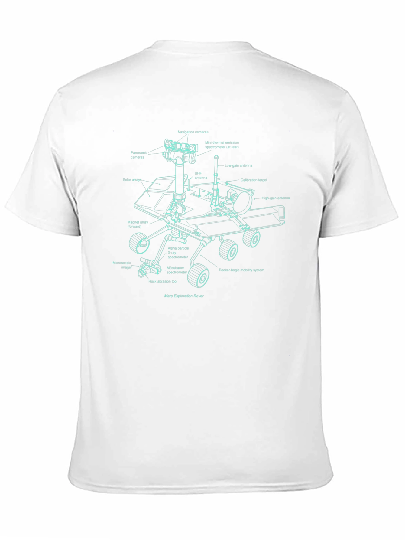 Mars Rover Blueprint T-Shirt