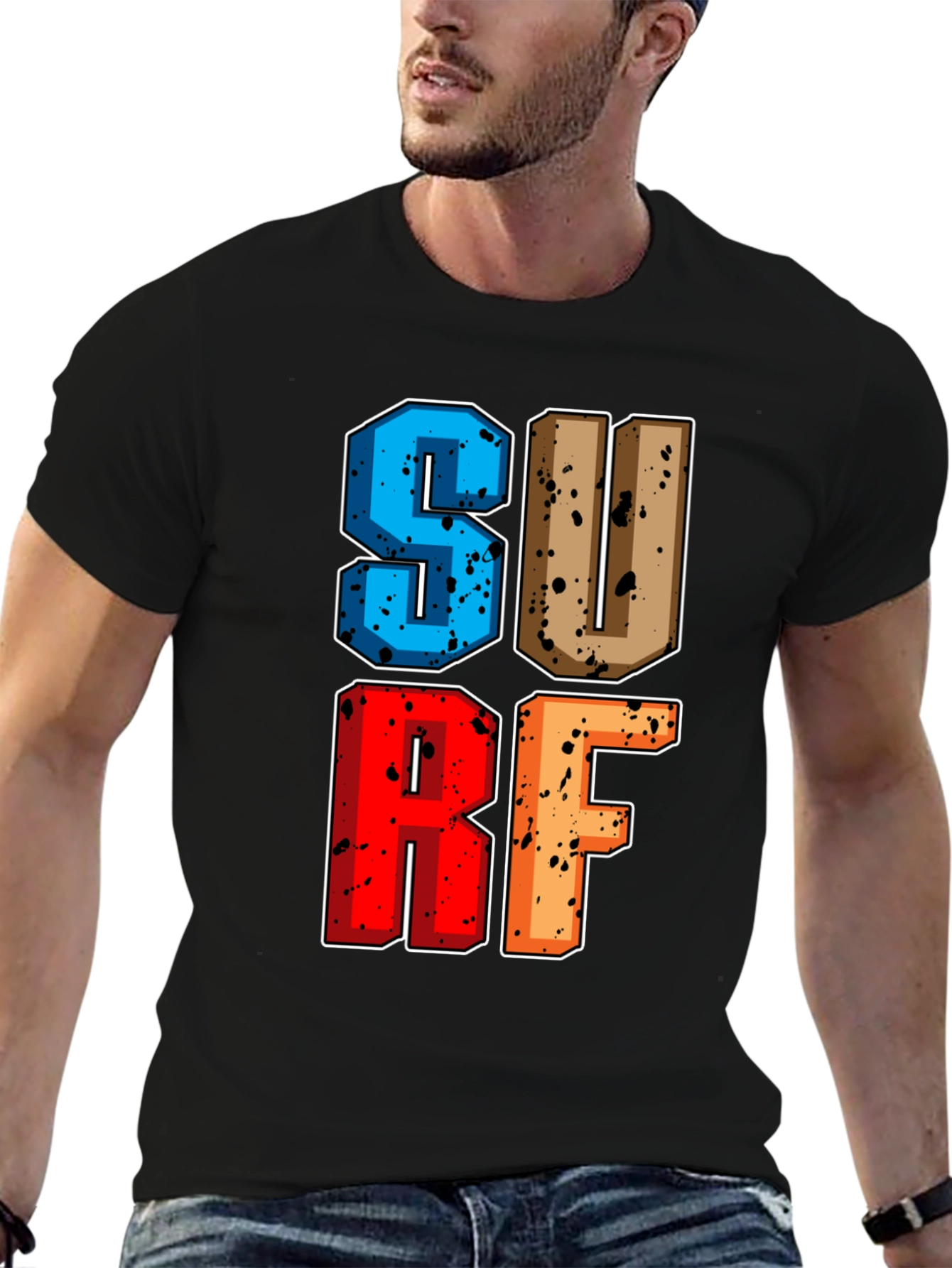 Surf Graphic Tee - Retro Design