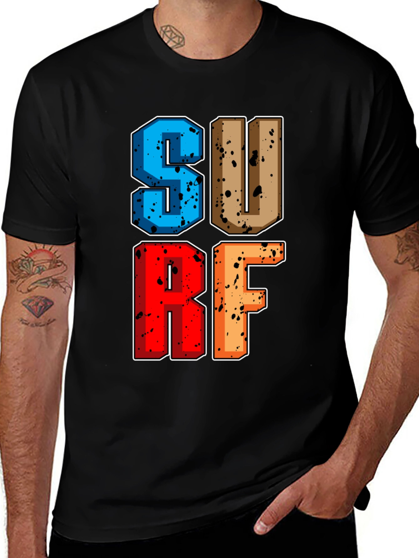 Surf Graphic Tee - Retro Design