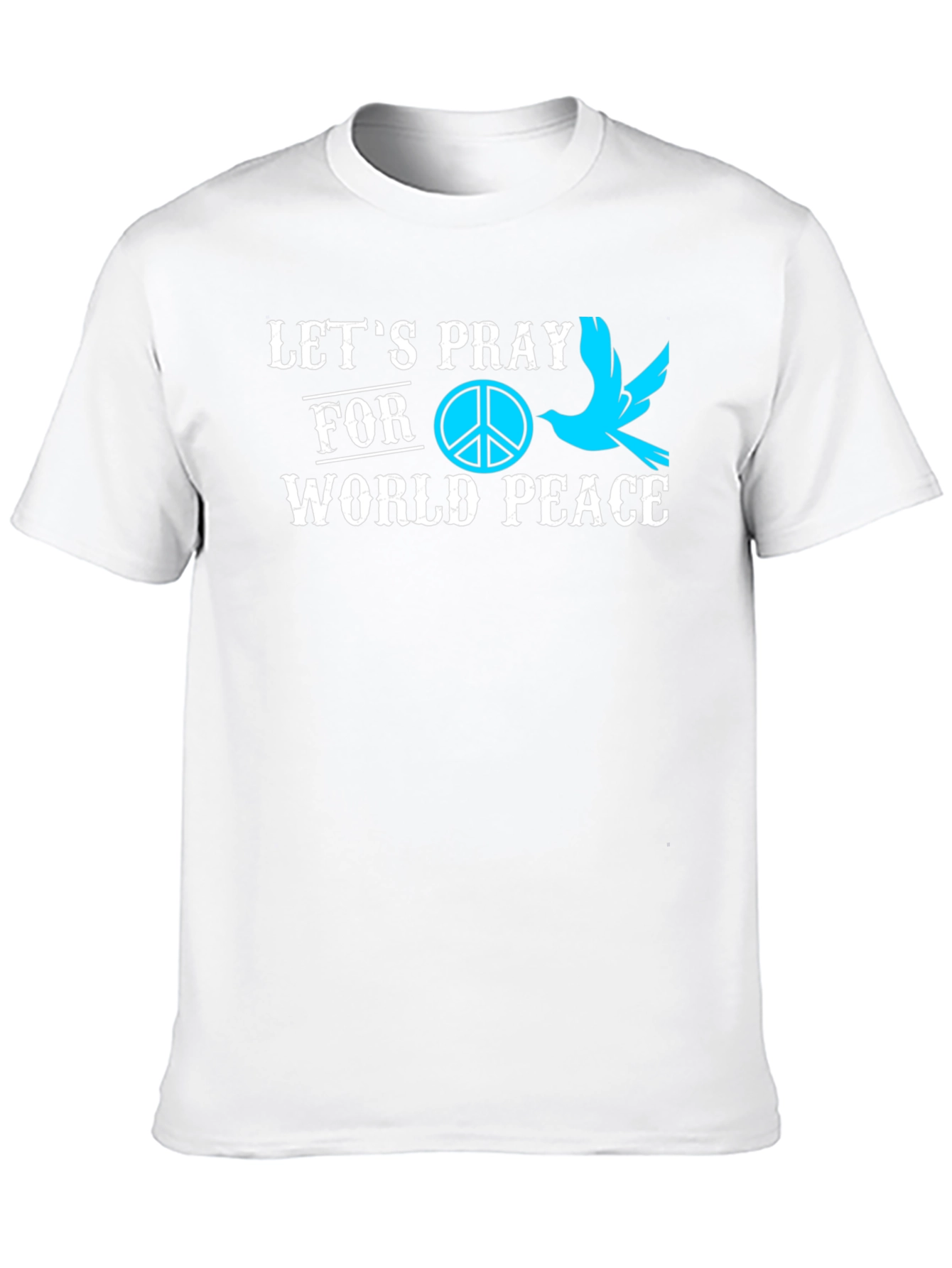 Lets Pray for World Peace Graphic T-Shirt